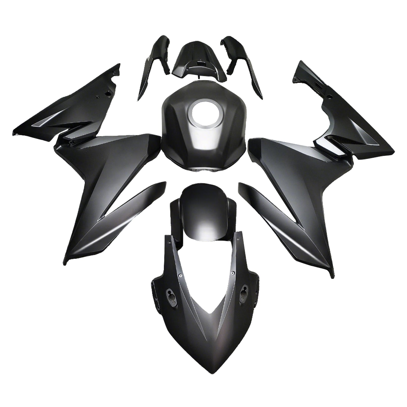 Amotopart 2019-2021 Honda CBR500R Matte Black Fairing Kit