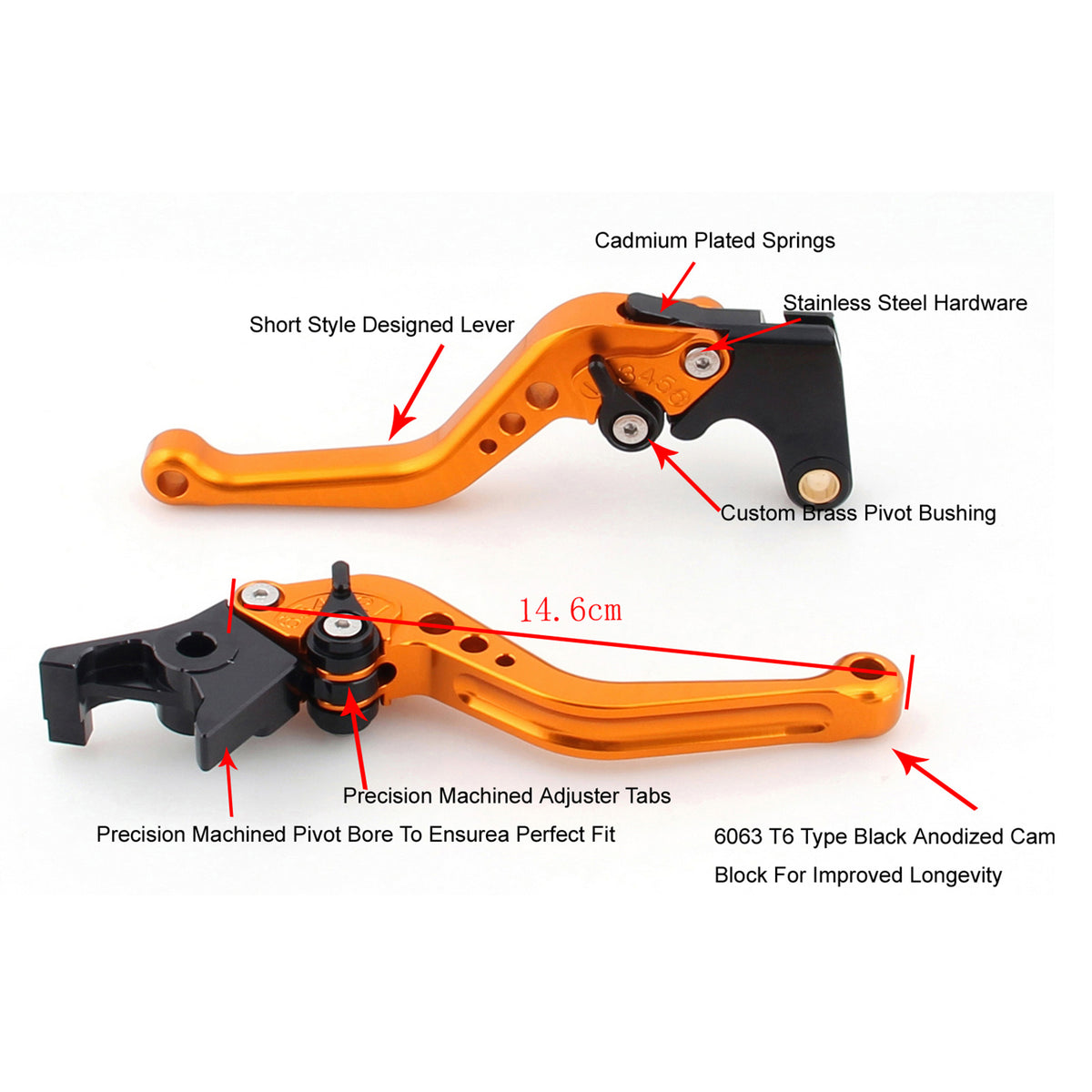 2014-2019 YAMAHA MT125 Motorcycle Short Clutch Brake Lever