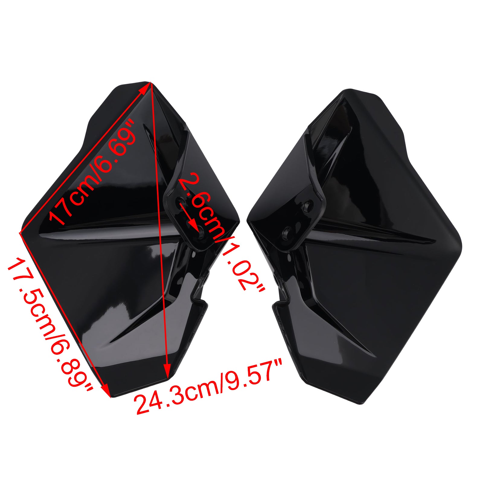 2025-2026 BMW R1300GS ADV Windshield Plate Side Panels