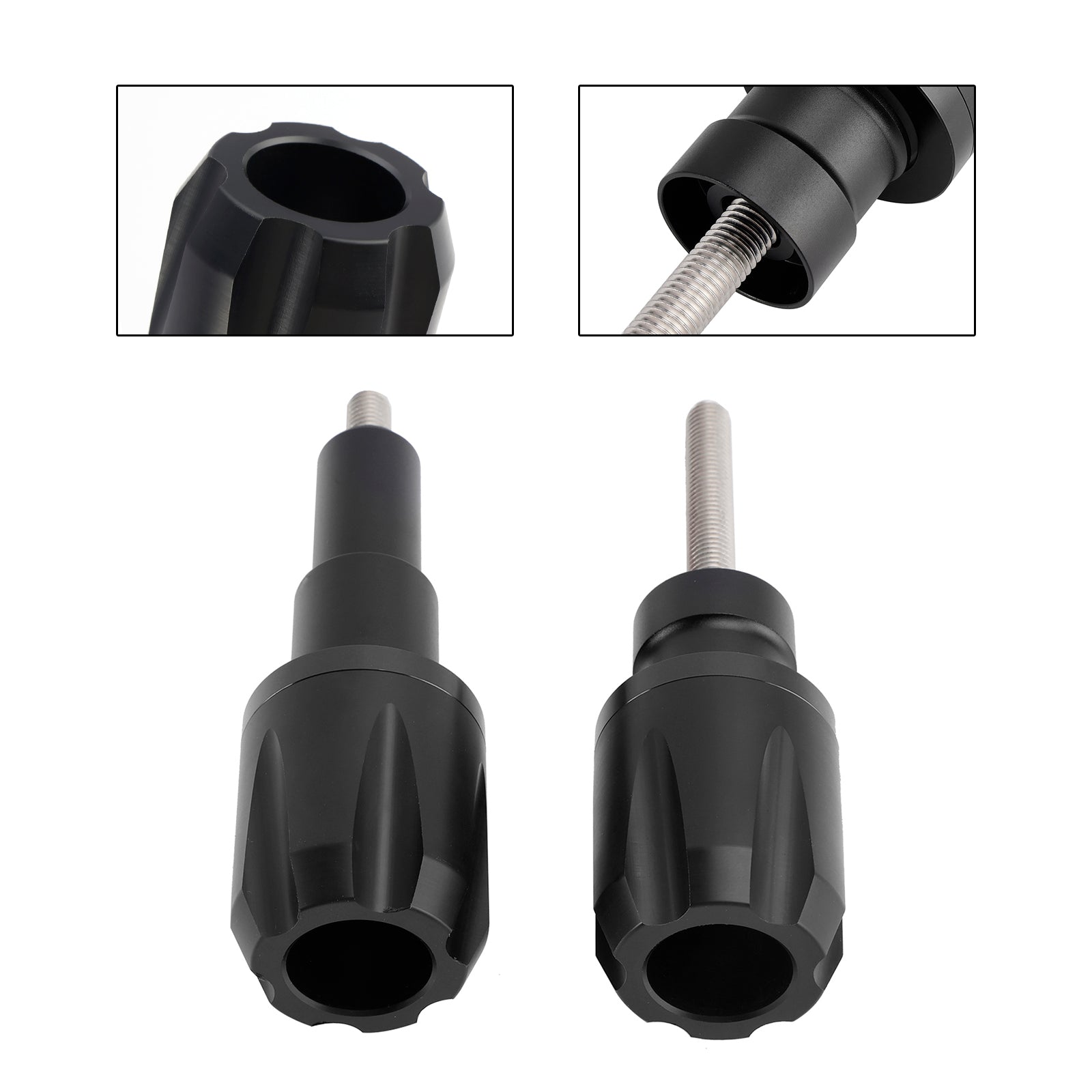 19-23 BMW F900R F750Gs F850Gs Cnc Anti-Crash Frame Sliders Protector Black