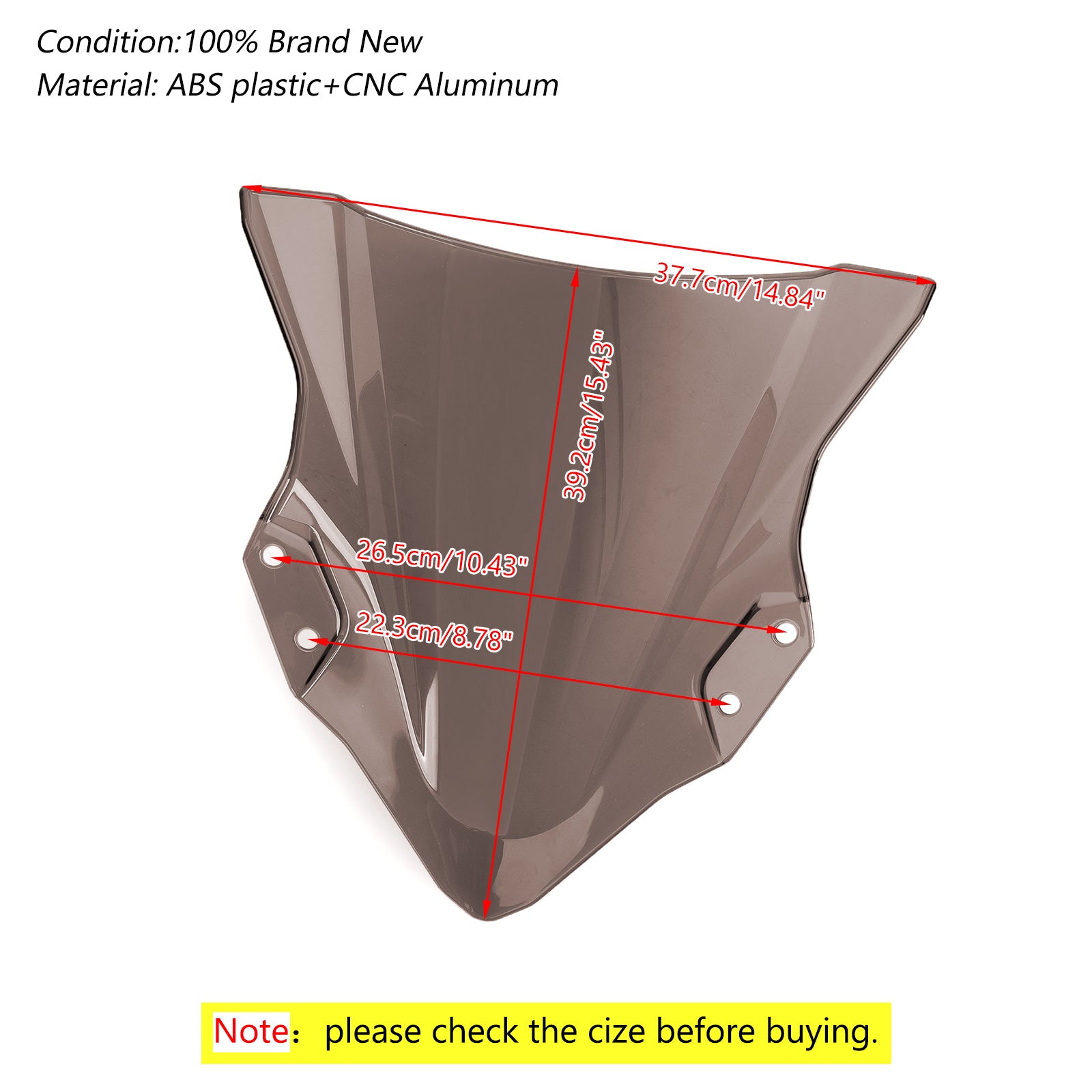 18-24 Kawasaki Ninja 250/400 ABS Windshield Windscreen Wind Shield Protector