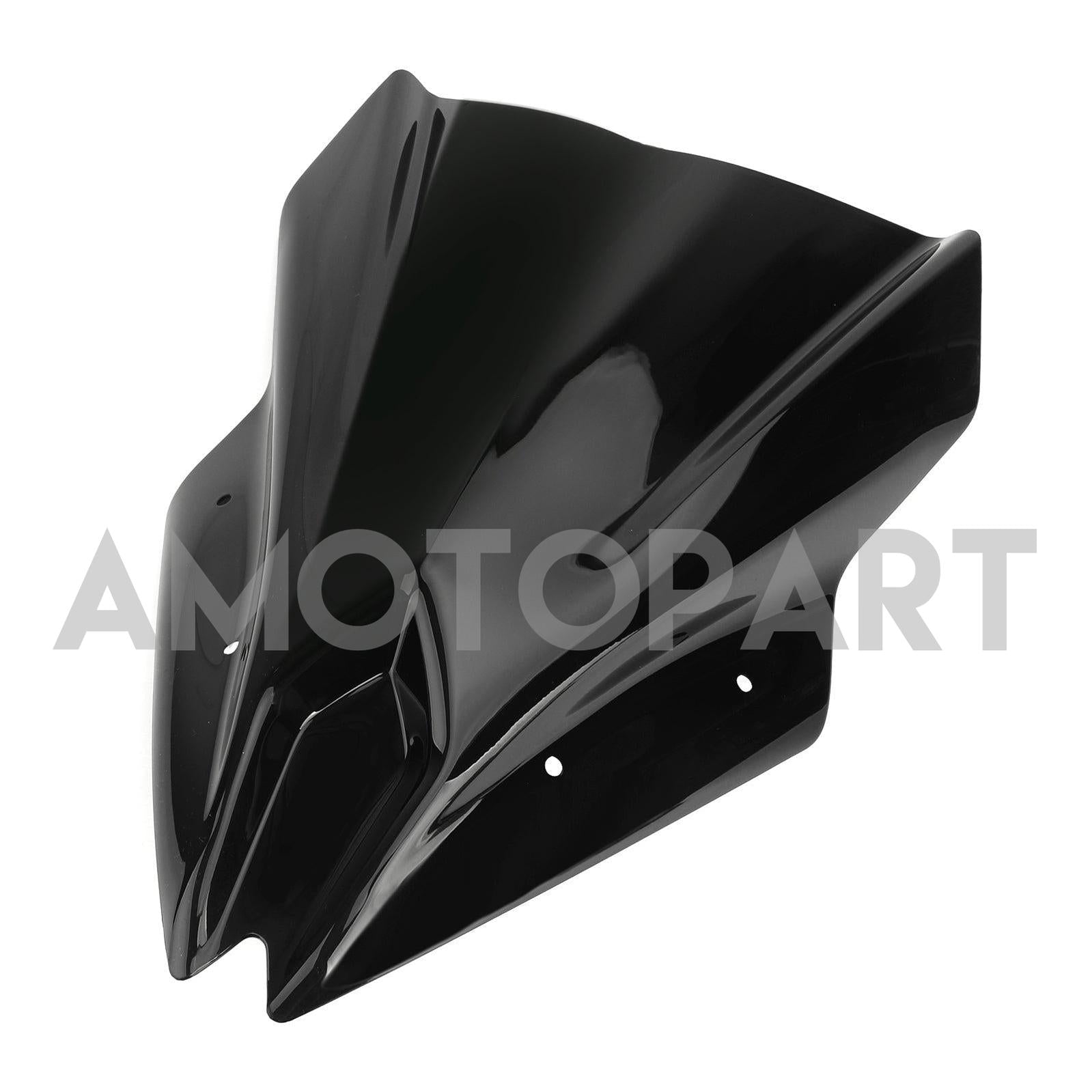 Amotopart 2020-2025 Kawasaki ER-6f Ninja650 Weiß mit schwarzem Logoverkaufskit