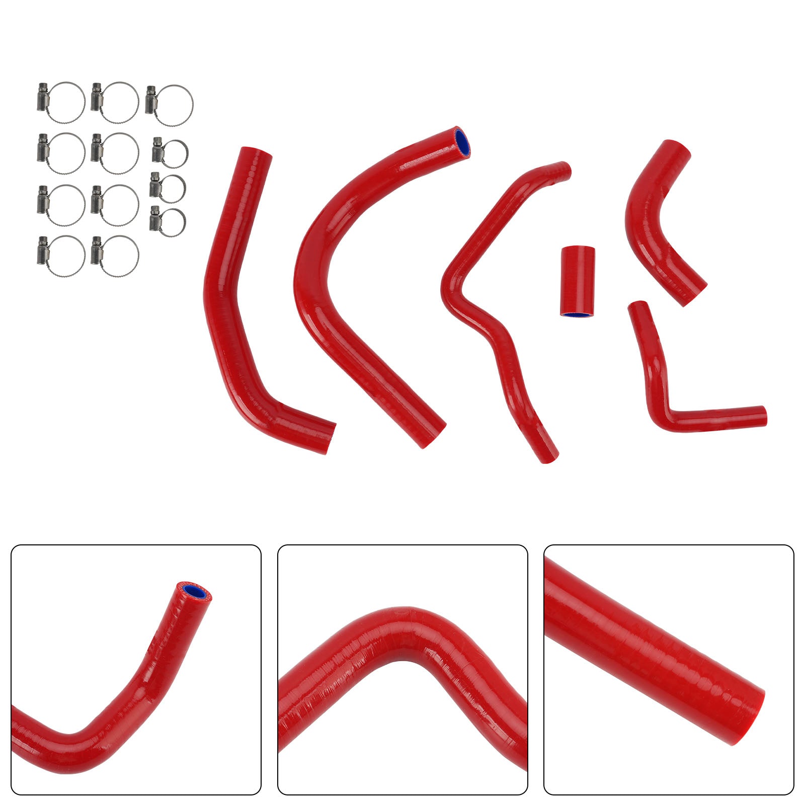 Kawasaki Z1000 Z1000SX Z1100 Silicone Radiator coolant Hose kit