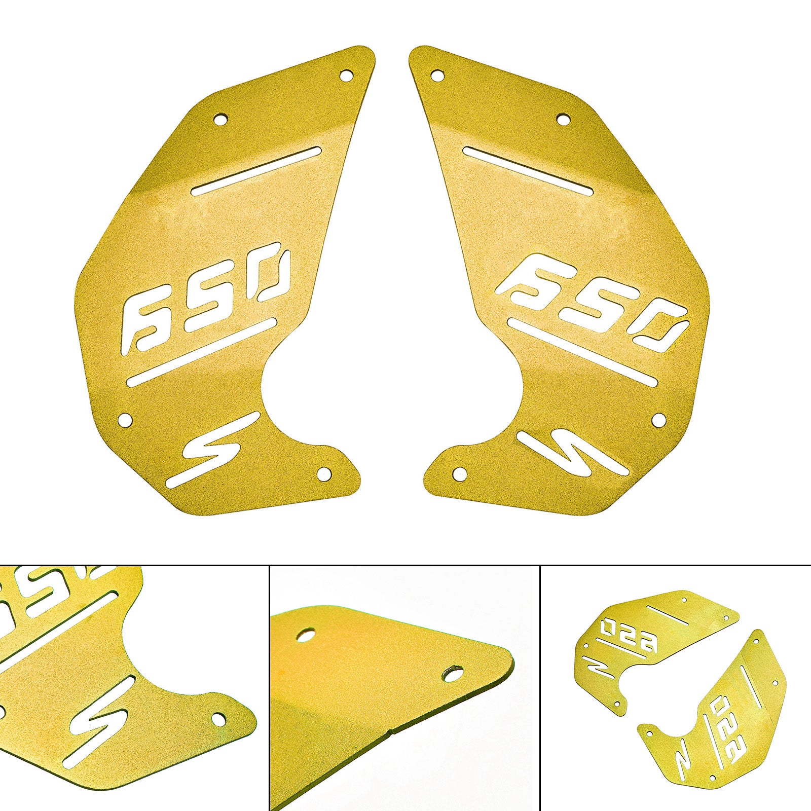 Engine Cover Plate Side Panel Gold For Kawasaki Vulcan S En650 Vn650 15-22 Cafe