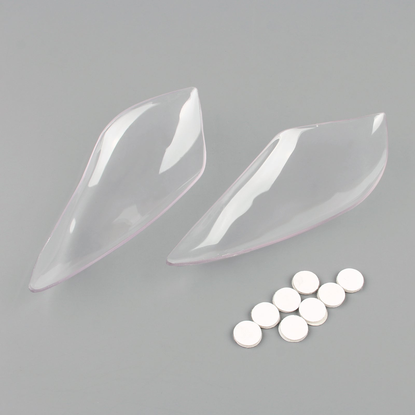 2009-2011 Kawasaki ZX6R Headlight Lens Cover Shield White