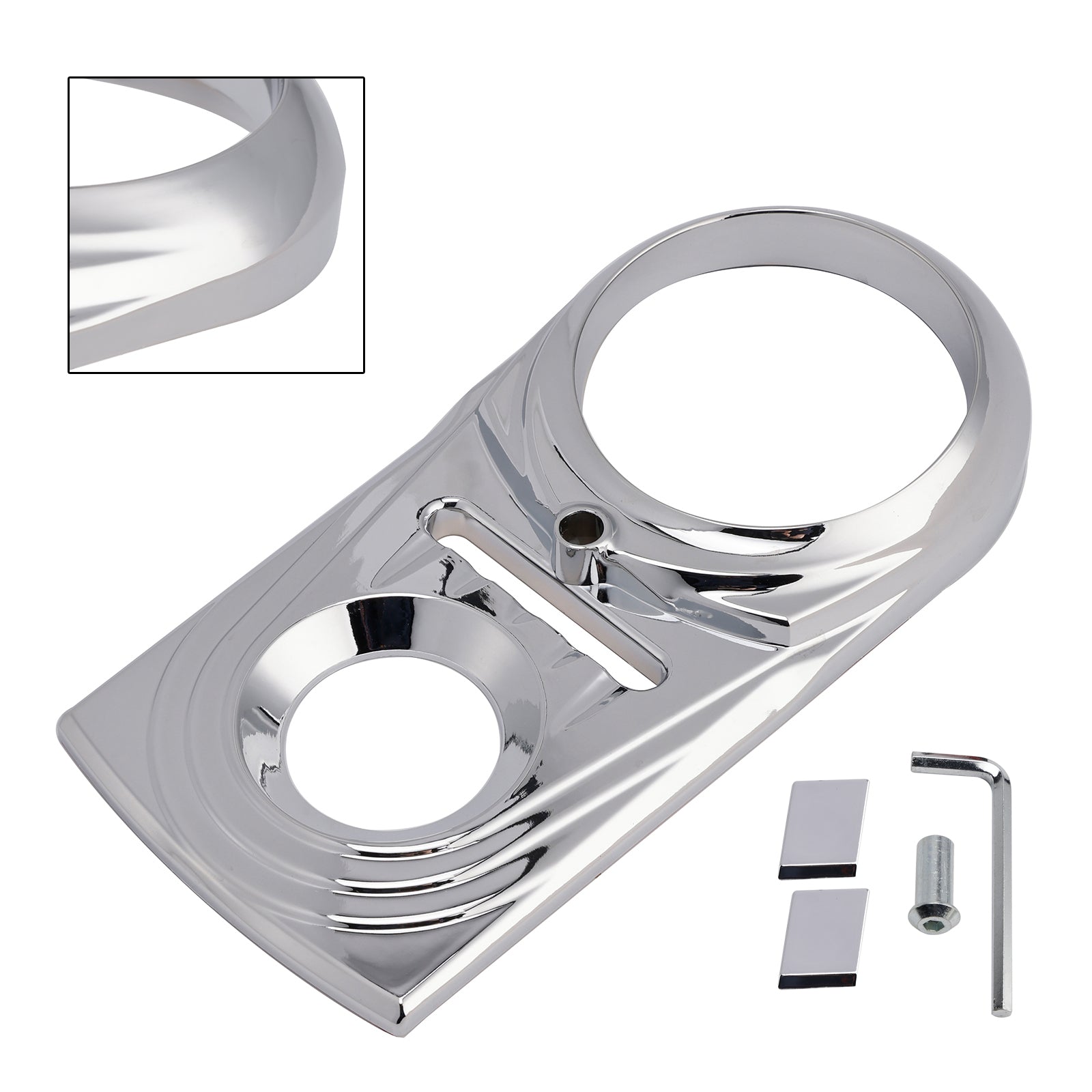 Softail FLSTC FXST Street Glide Gas Tank Dash Panel Insert Cover