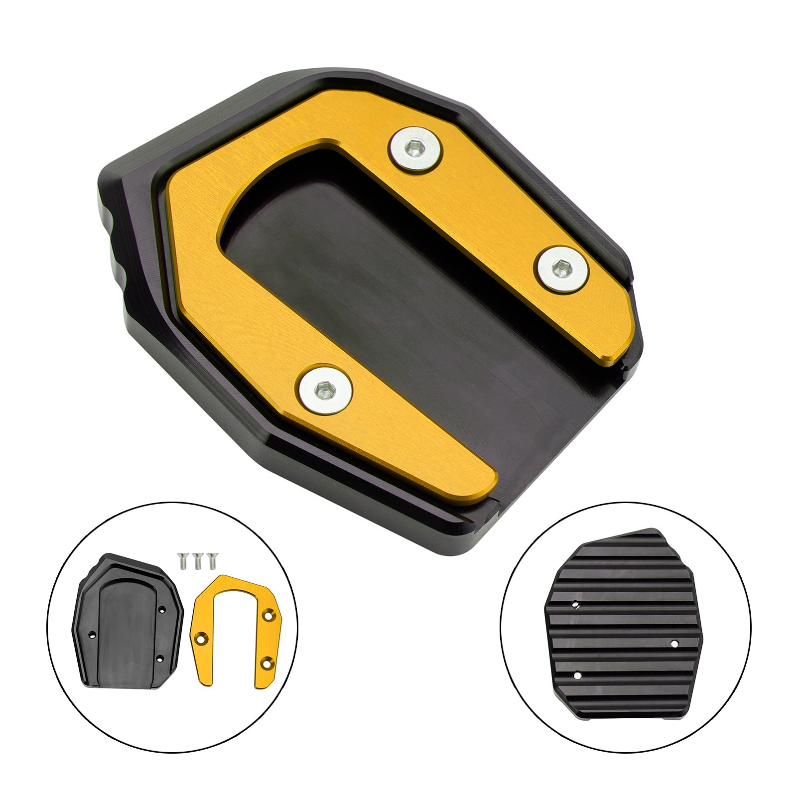 Almohadilla de placa ampliada con soporte para Kawasaki Vulcan S 650 VN650 2015-2021