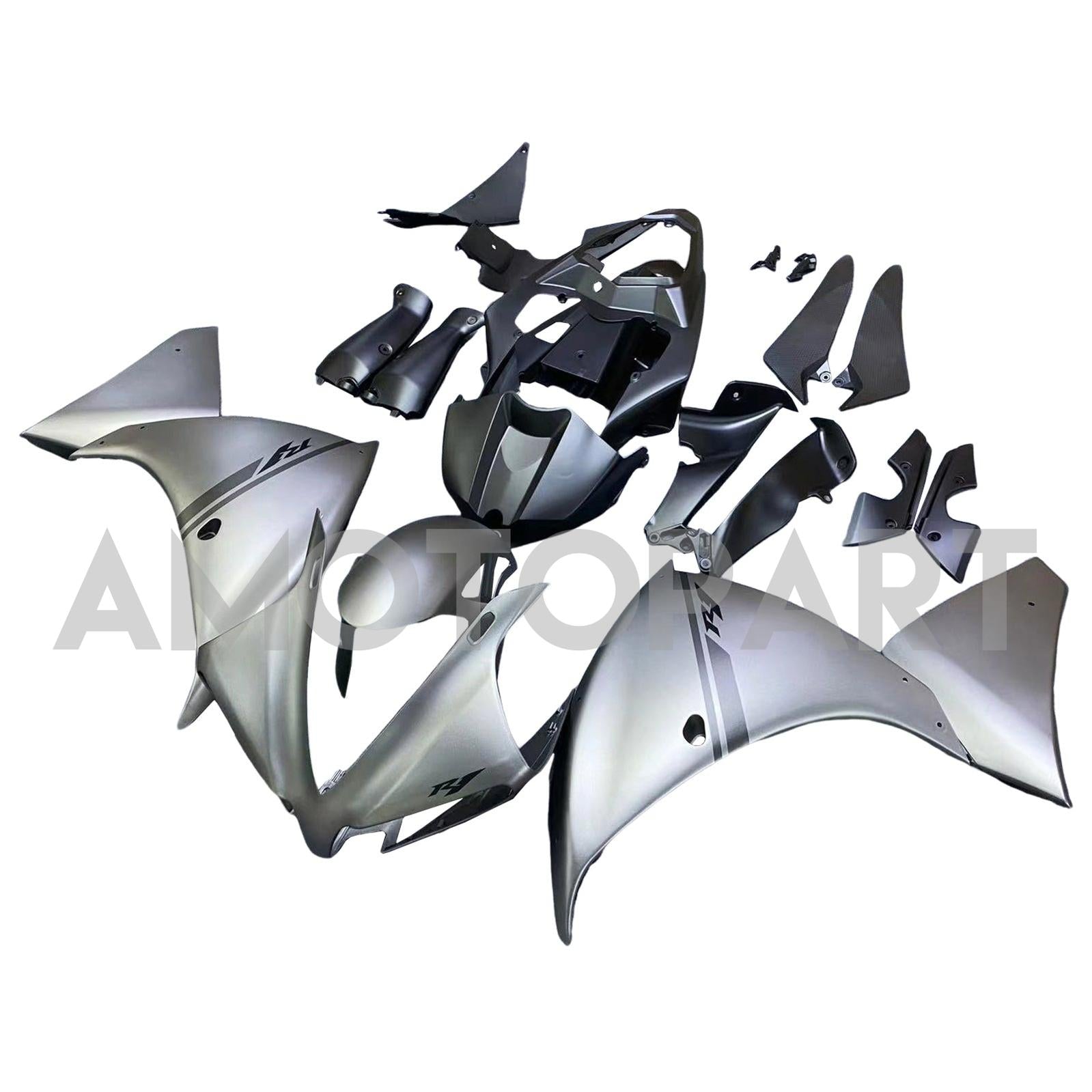 Amotopart 2012-2014 Yamaha YZF 1000 R1 Grey Fairing Kit