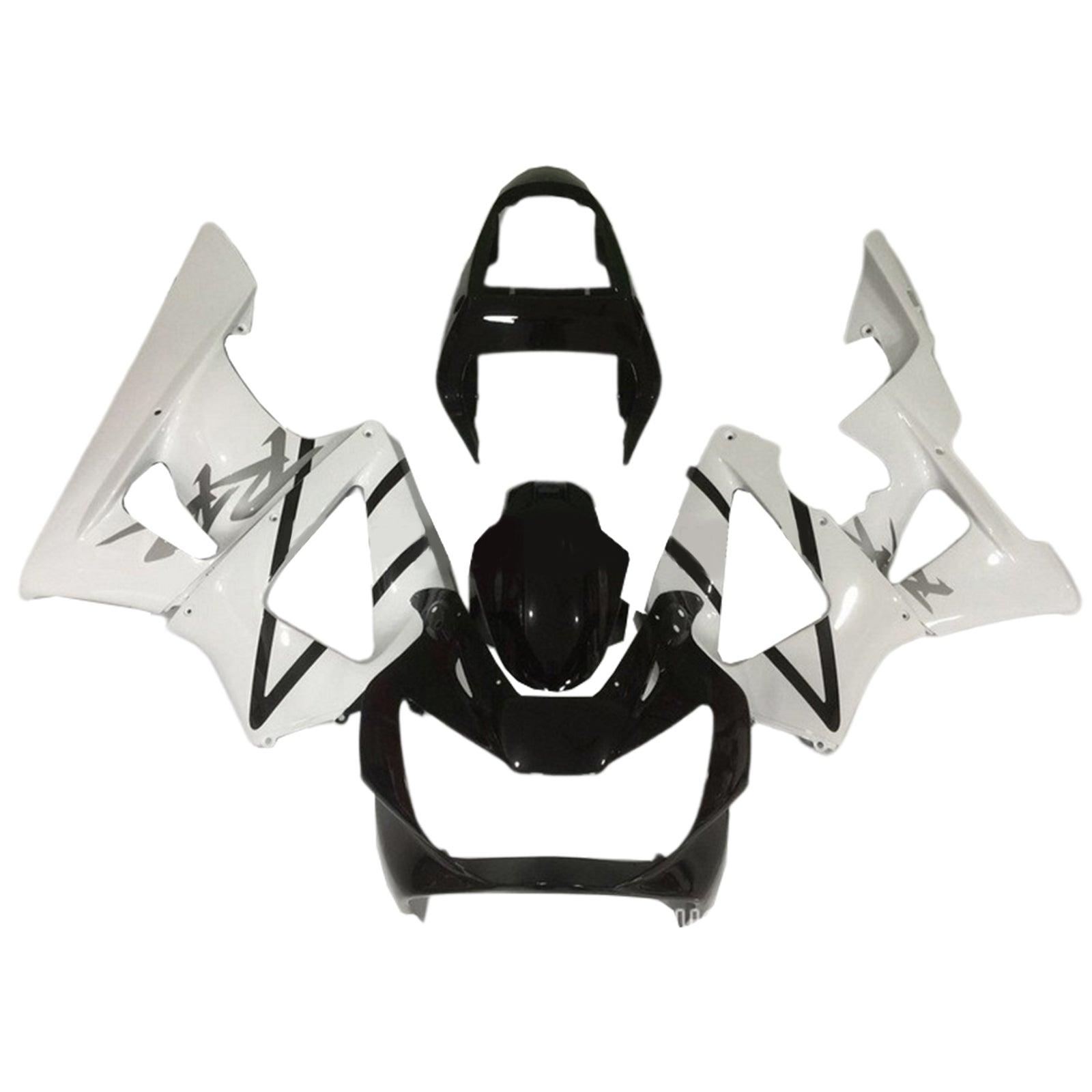Amotopart 2000-2001 Honda CBR929RR Kit de carénage noir blanc