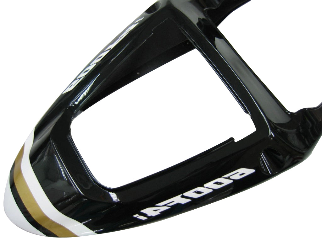 Amotopart 2001-2003 Honda CBR600F4I White & Black Style 2 Lucky Strike Fairing Kit