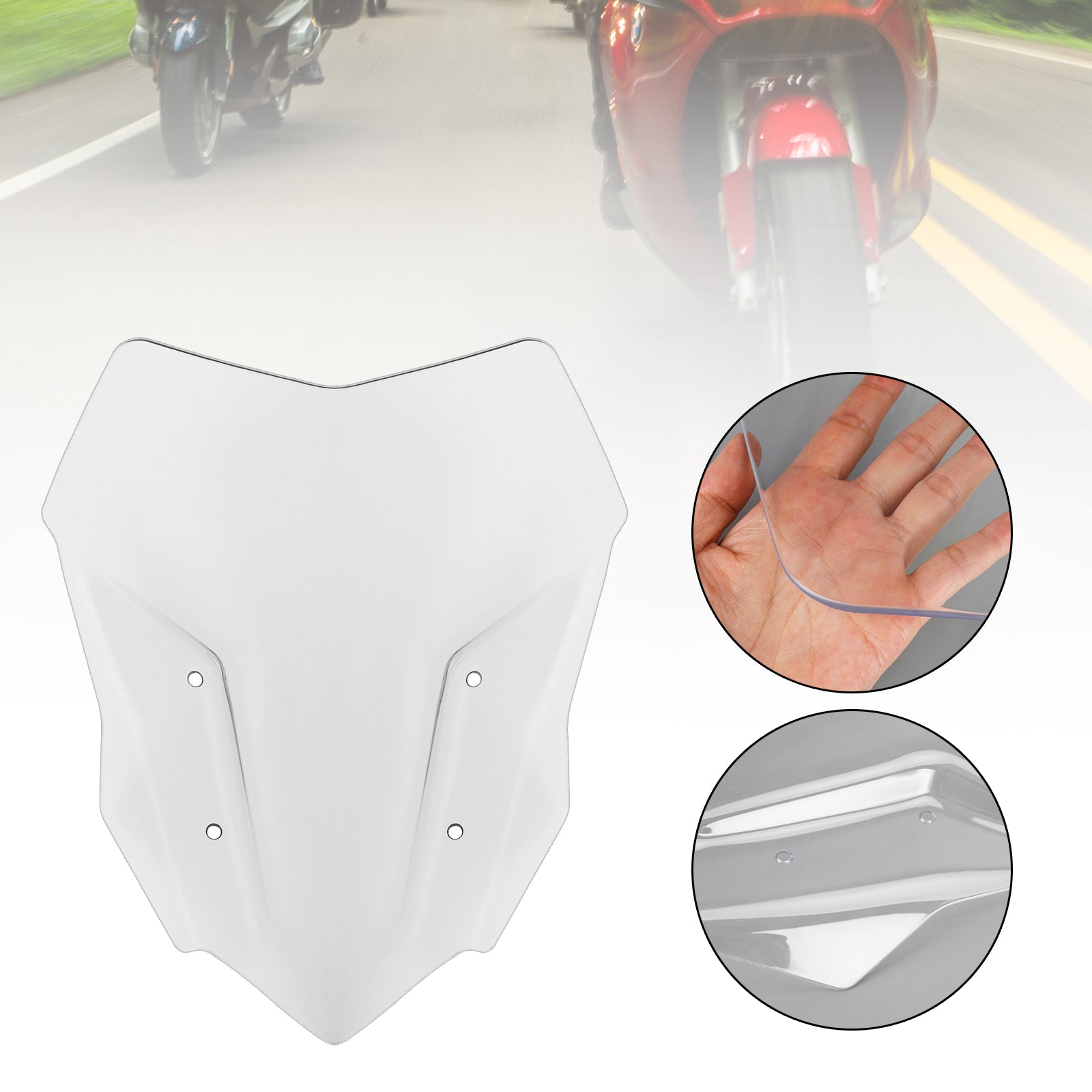 BMW S1000XR 15-19 ABS Motorcycle Windshield WindScreen