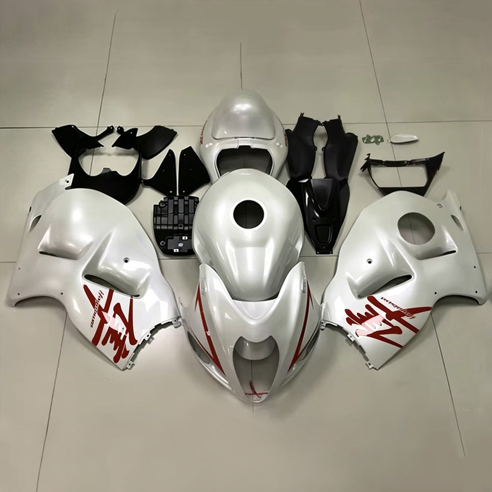 Amotopart 1999-2007 Suzuki Hayabusa GSX1300R Silver Fairing Kit