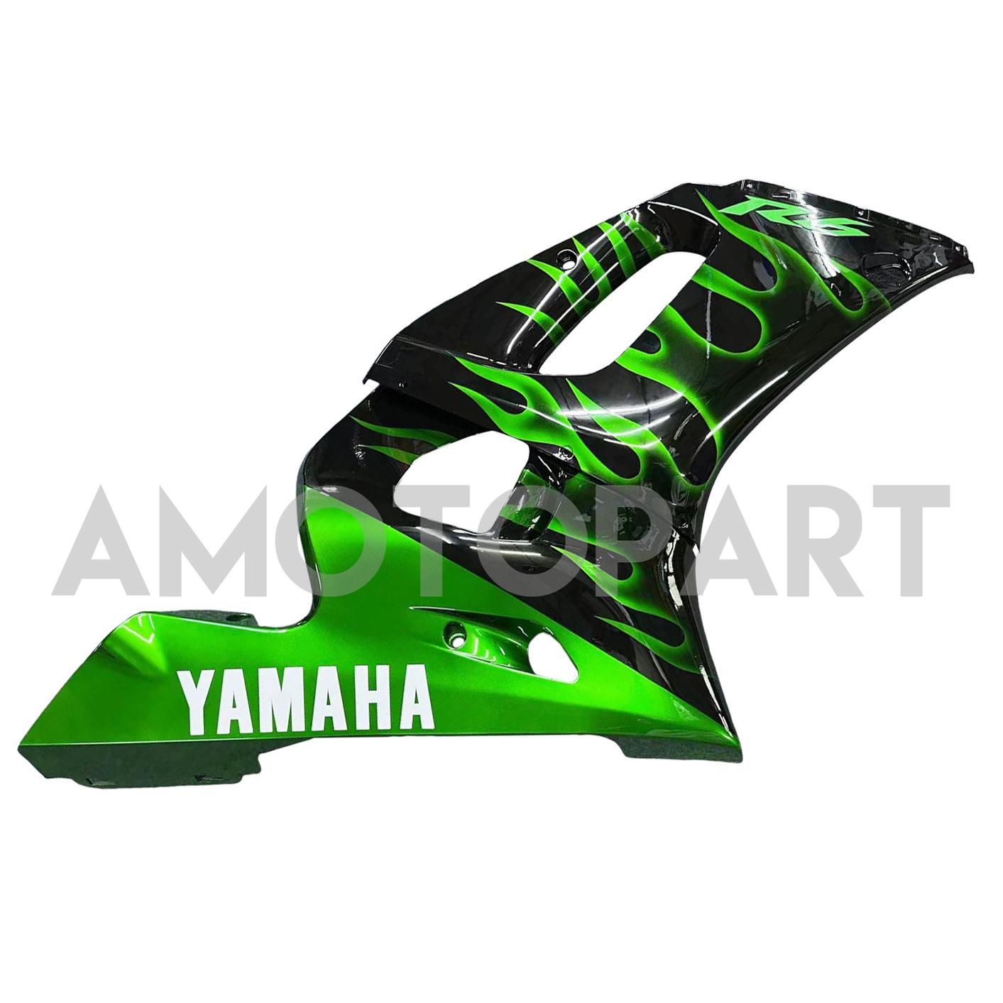 Amotopart 1998-2002 Yamaha YZF 600 R6 Black Green Fairing Kit