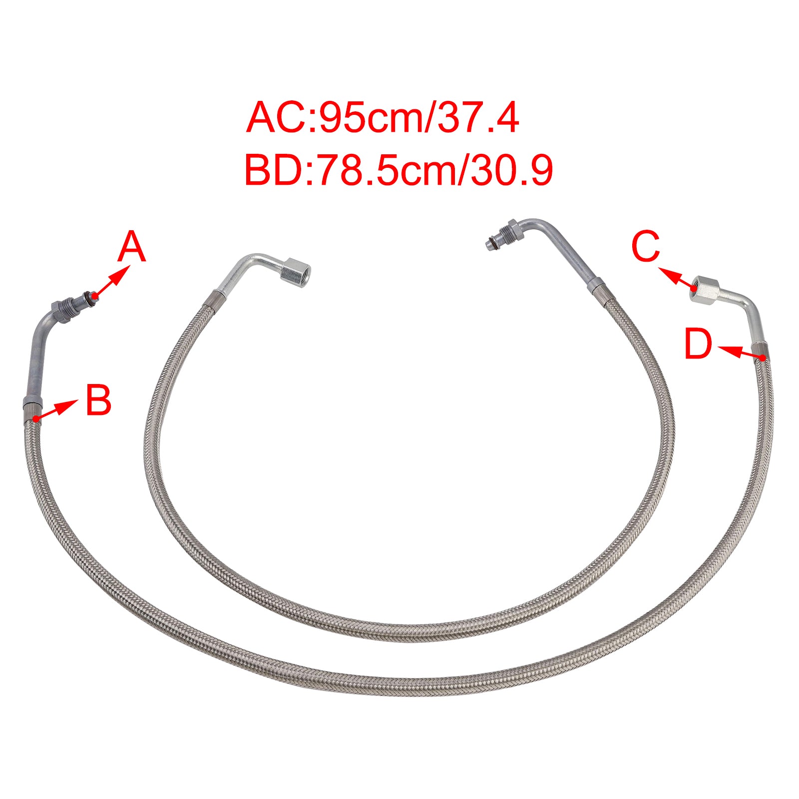 Polaris Trail Boss 330 03-08 2X Oil Hose Oil Cooler Lines 2204030 5412355