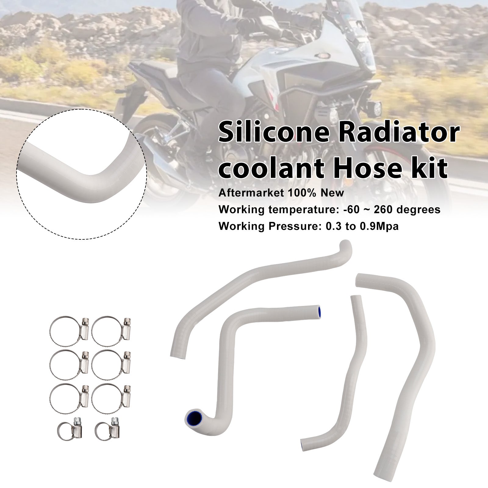 Honda NX400 NX500 CB500 CB500F/X/R Silicone Radiator coolant Hose