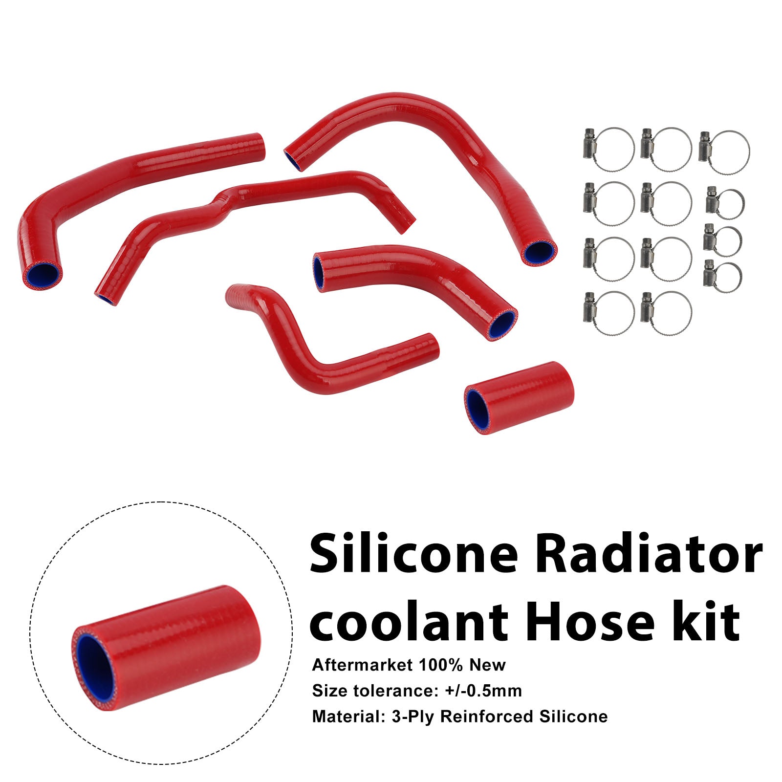 Kawasaki Z1000 Z1000SX Z1100 Silicone Radiator coolant Hose kit