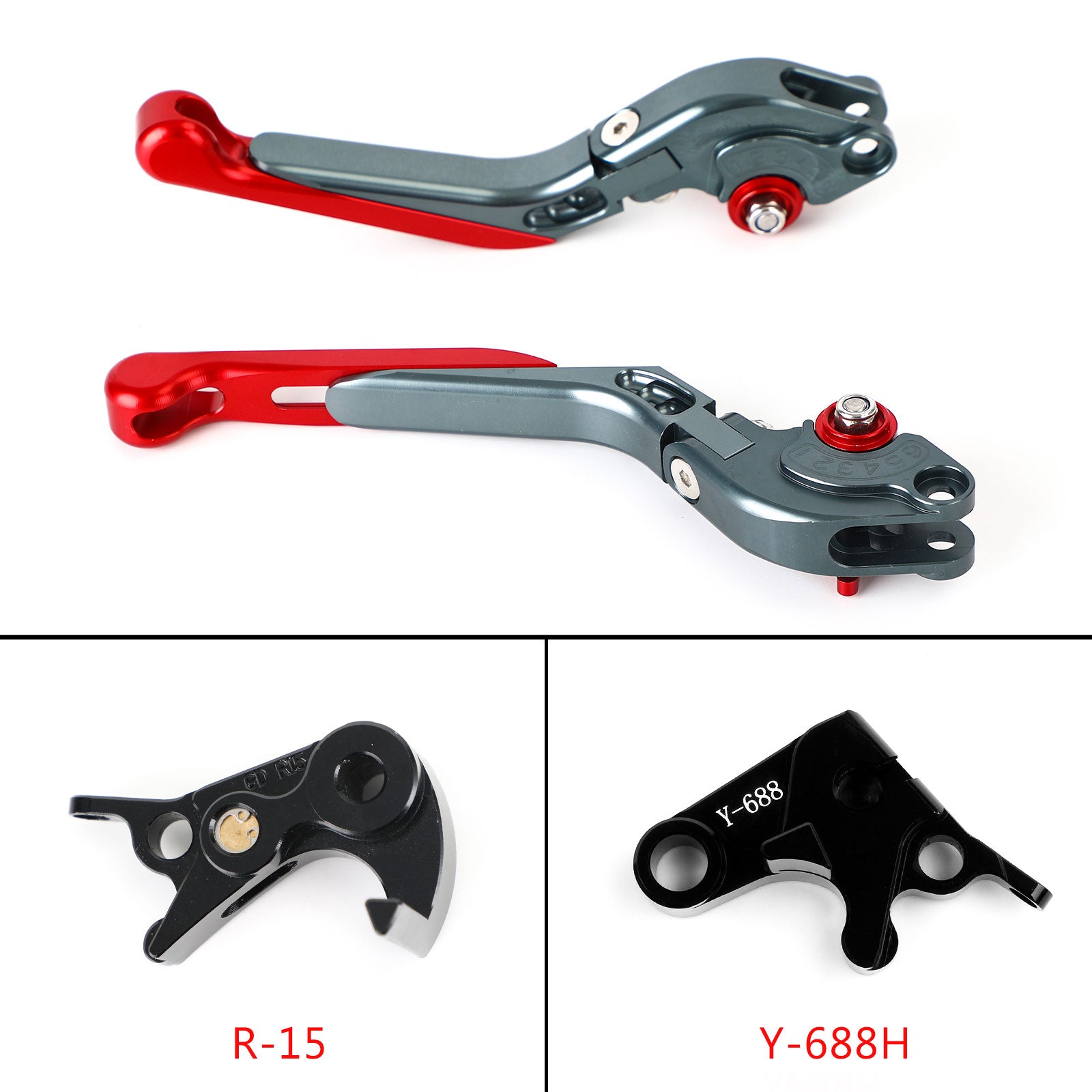 Verstelbare koppelingsremhendel voor Yamaha MT-09 Tracer 900/GT 21-22 YZF R6 17-20 Generic