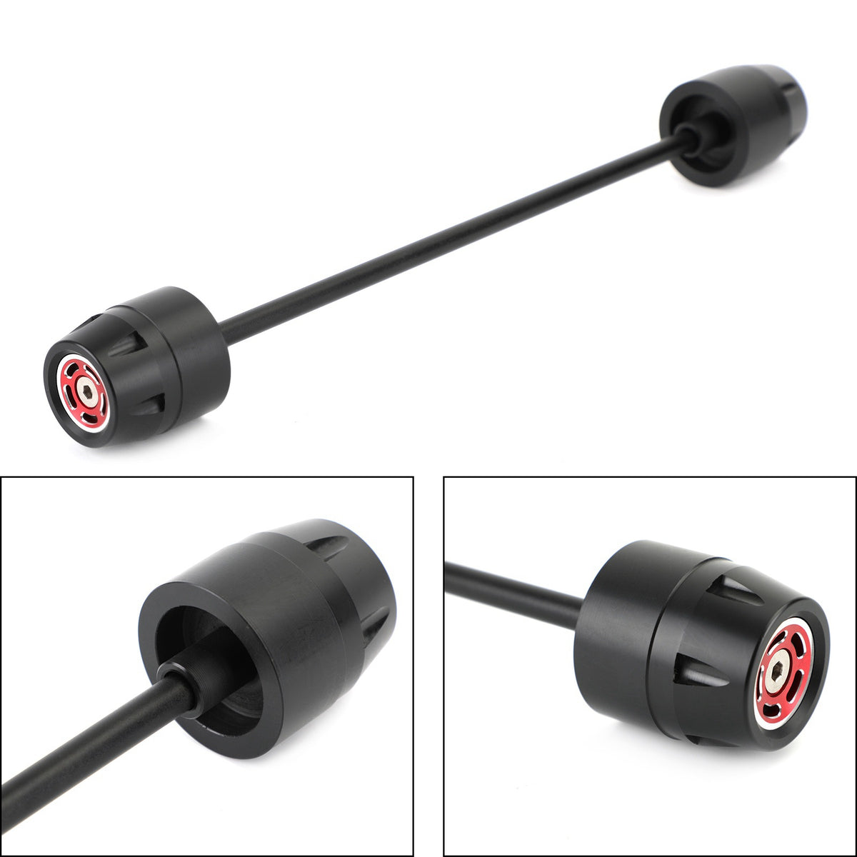 Ducati Scrambler All Models Rear Axle Fork Sliders Crash Bobbins Red