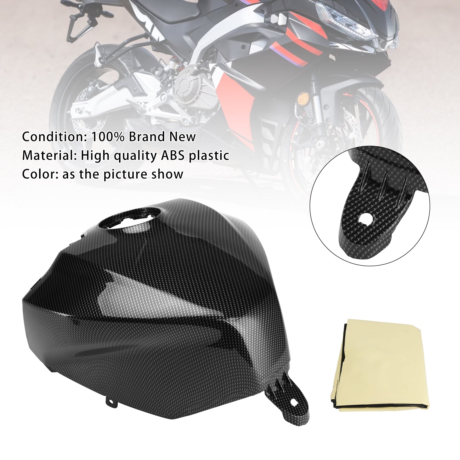 2024-2025 Aprilia RS457 RS 457 Gas Tank Cover Trim Fairing Cowl