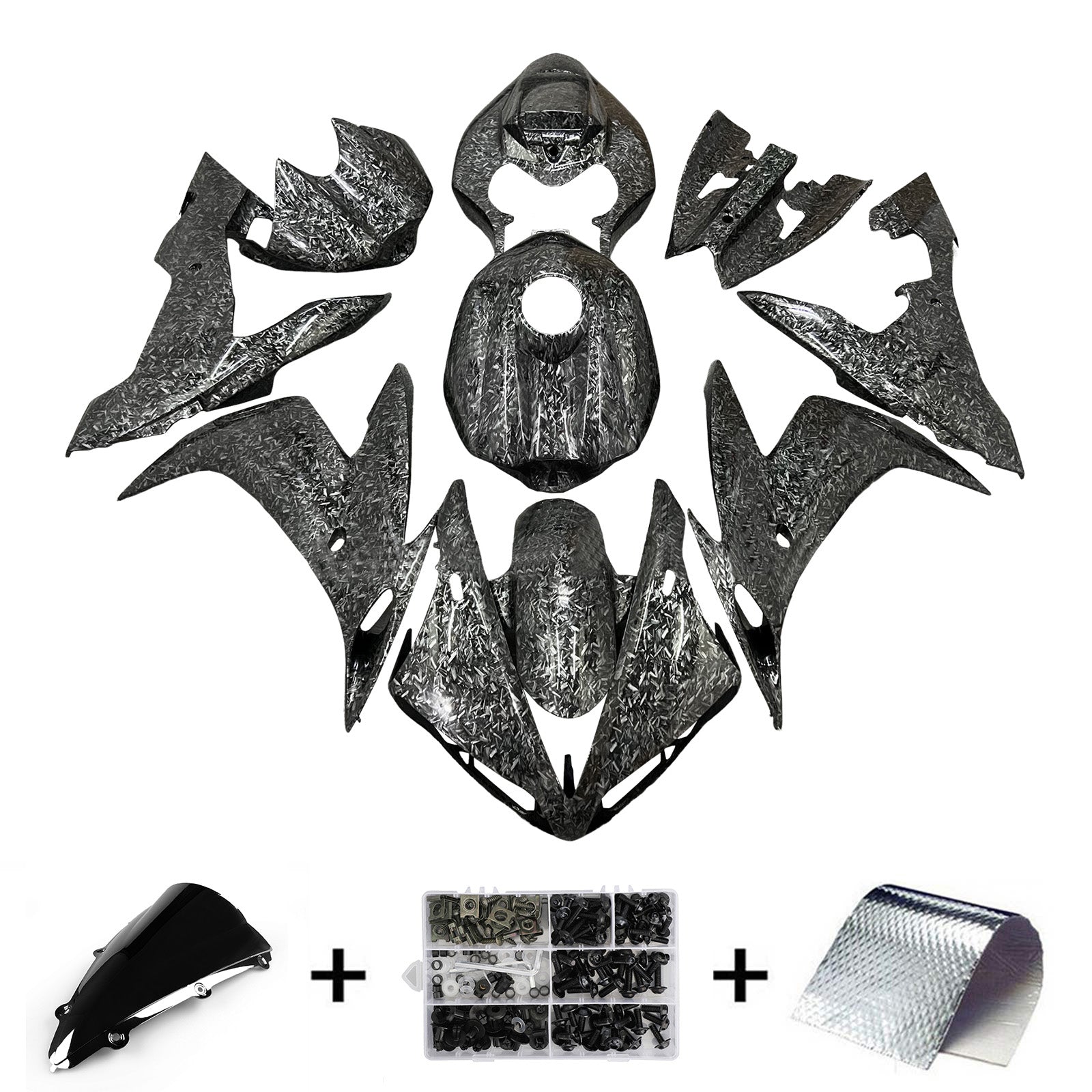 Amotopart 2004-2006 Yamaha YZF-R1 Forged Carbon Fiber Fairing Kit