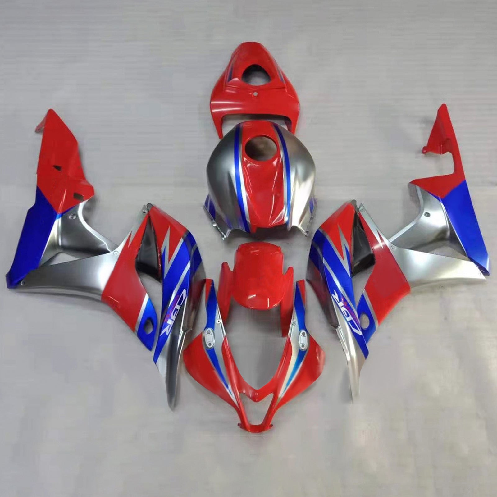 Amotopart 2007-2008 Honda CBR600RR Red Blue Fairing Kit
