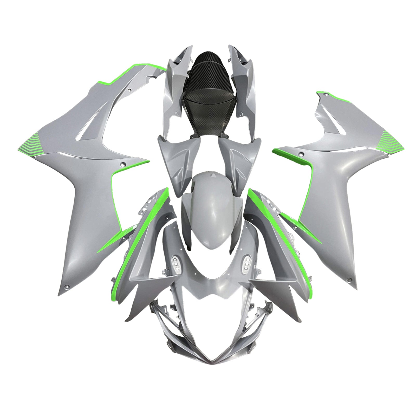 Amotopart 2011-2025 Suzuki GSXR 600/750 Grey Green Dehre Kit