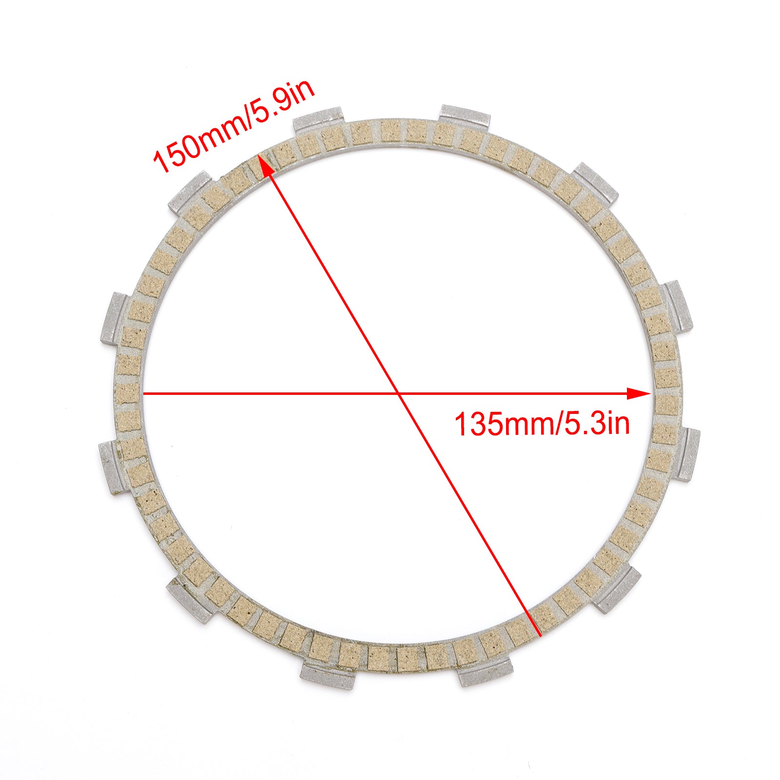 2003-2007 Suzuki DL1000 V-Strom 1000 SV1000s Kit de placa de fricção de embreagem