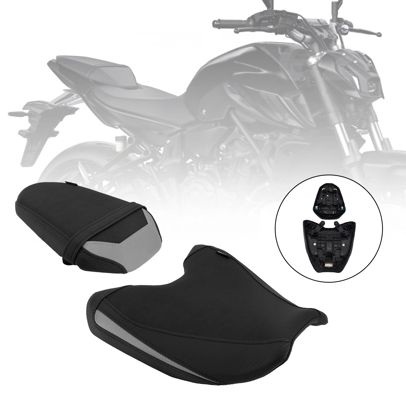2025-2026 Yamaha Mt-07 689CcInférieur avant avec siège conducteur arrière