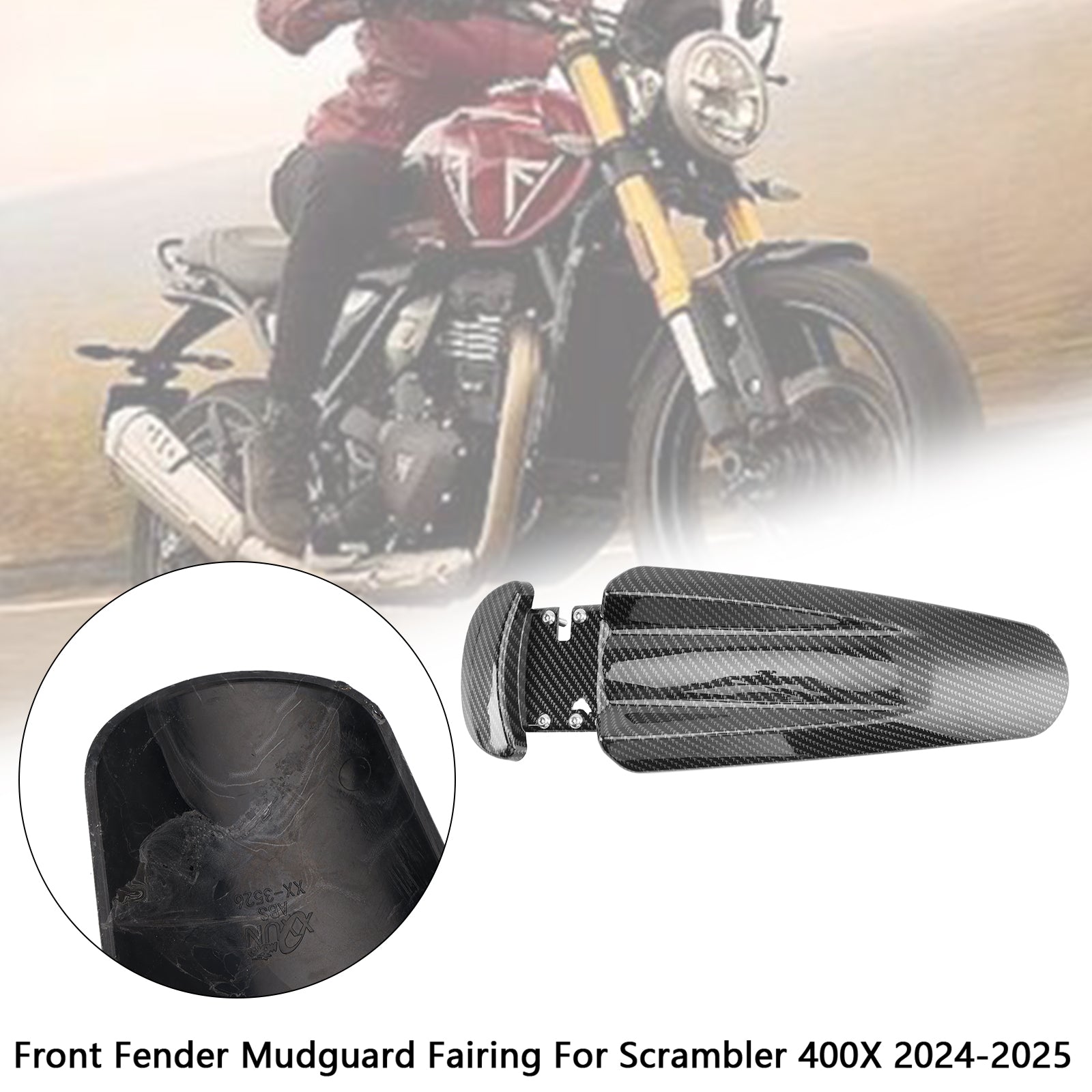2024-2025 Scrambler 400X Front Fender Mudguard Fairing