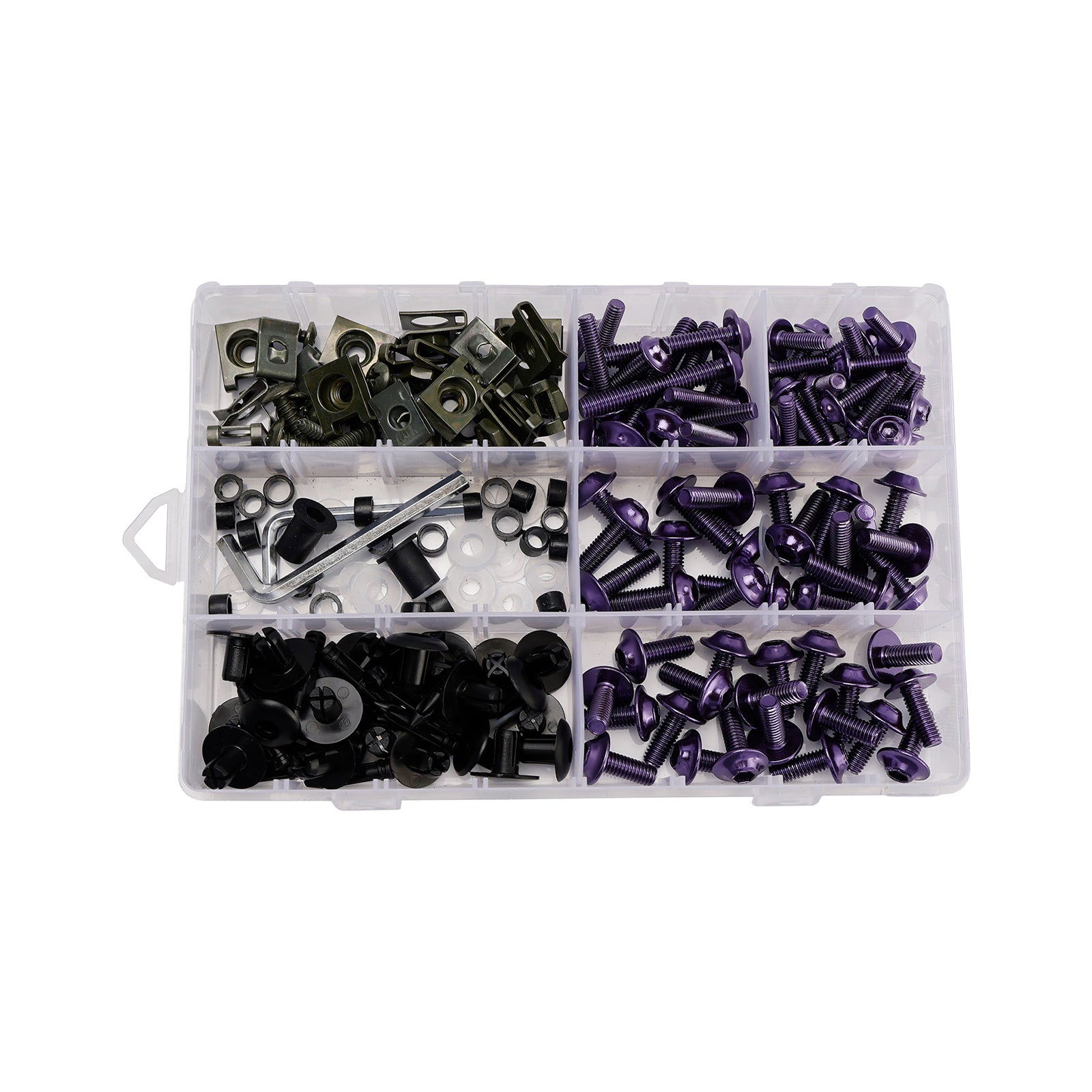 Amotopart 2017-2023 Yamaha YZF-R6 Grey Purple Fairing Kit