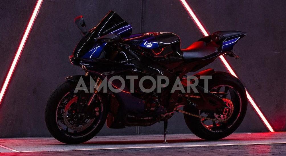 Amotopart 2015–2019 Yamaha YZF 1000 R1 Lila Verkleidungsset