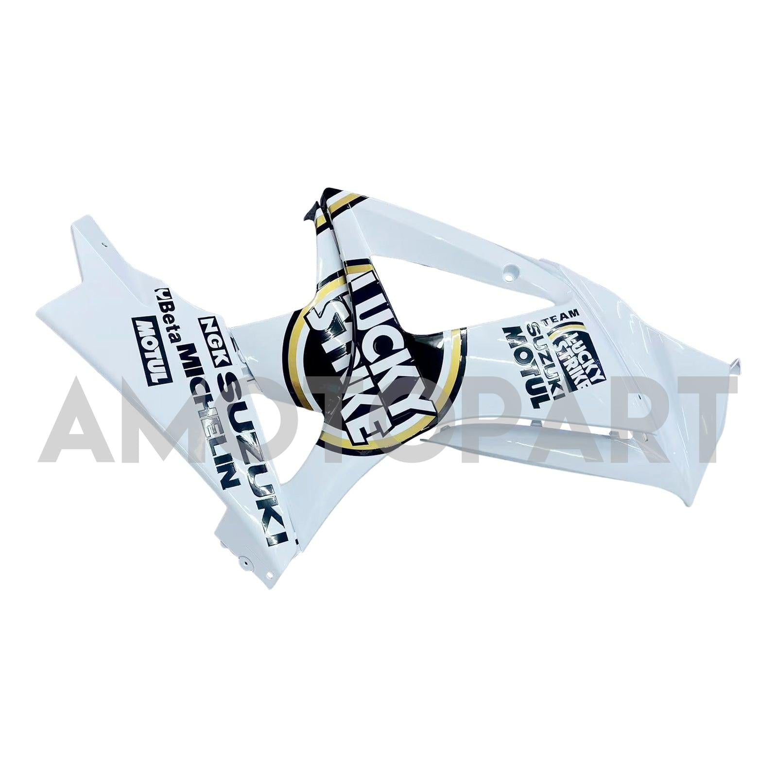 Amotopart 2007-2008 Suzuki GSXR1000 White Black Fearing Kit