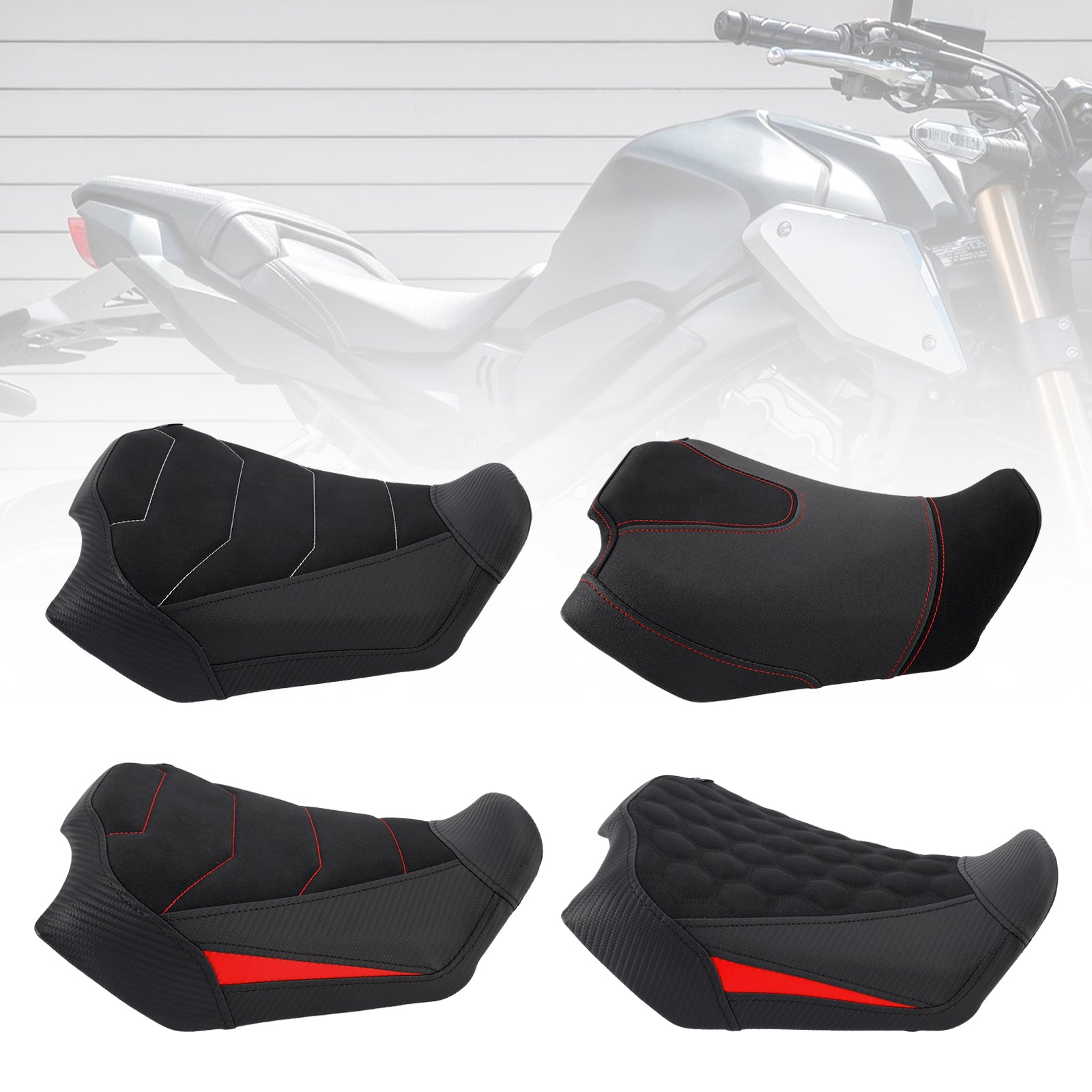 24-25 RedB Honda Cb650R Cbr650R Front Driver Raider Seat Pillion Saddle Reda