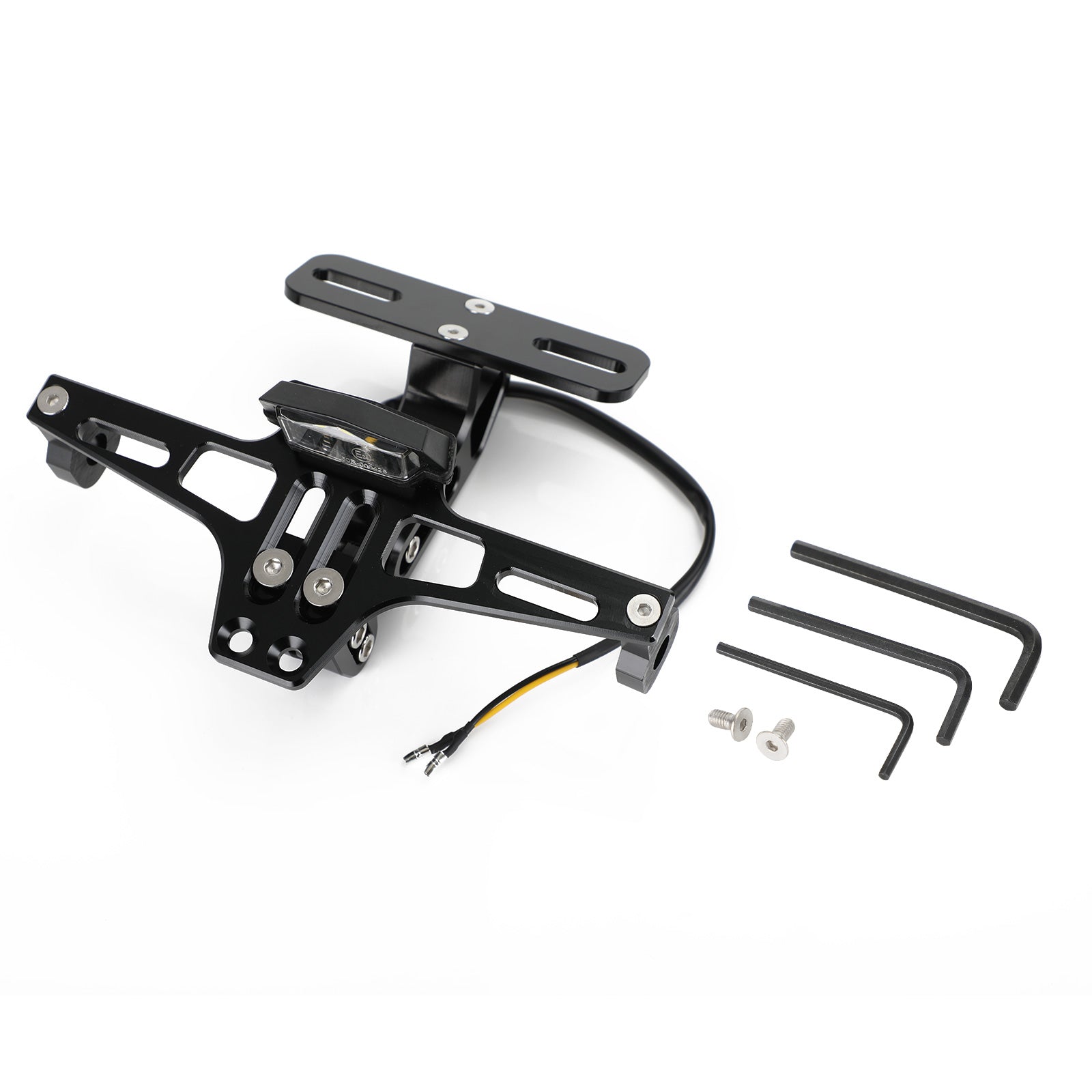 Yamaha BWS R25 R3 MSX Plaque d'immatriculation support Fender Eliminator Black