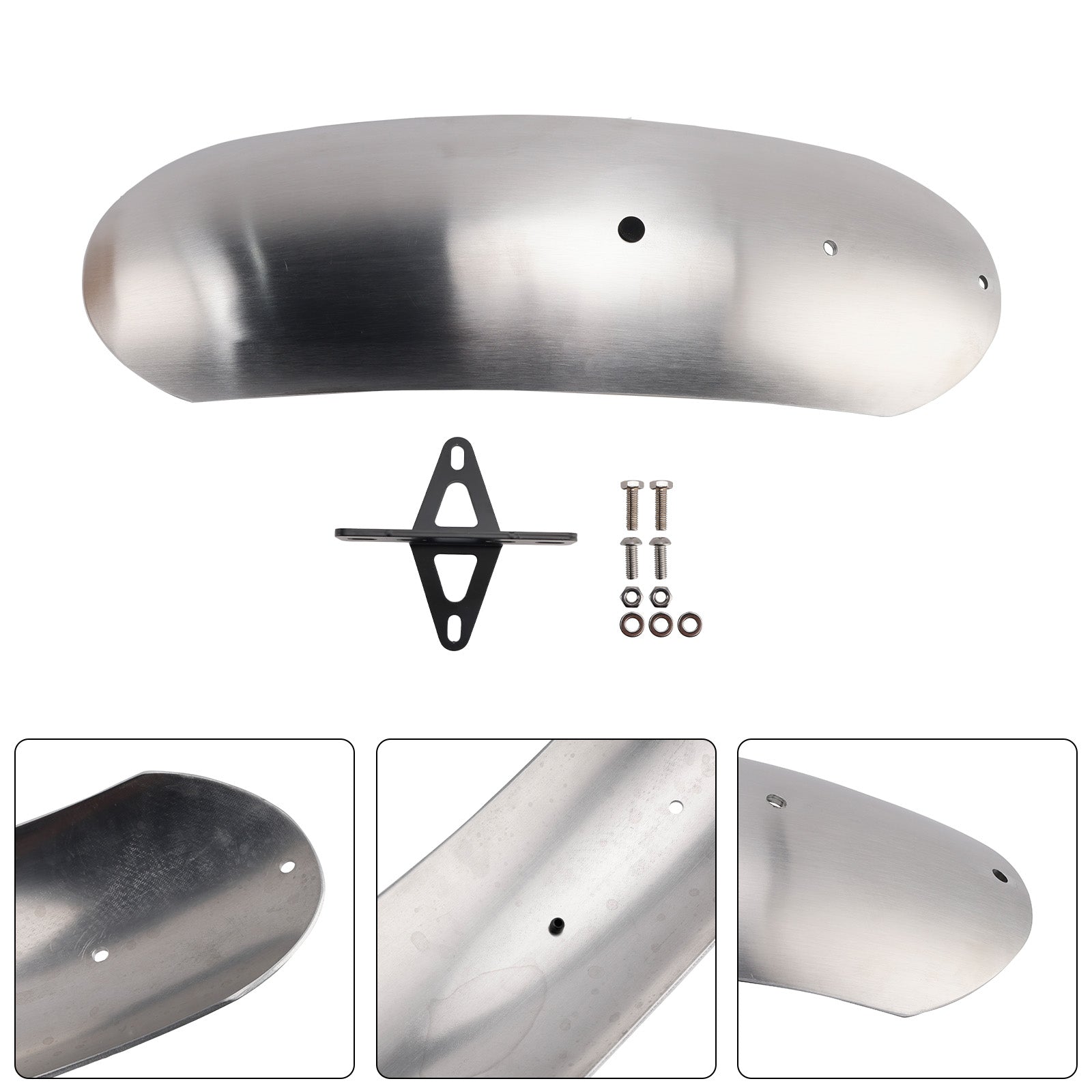 10-16 Parafango anteriore in acciaio speciale MOTO GUZZI V7 II Stone Classic