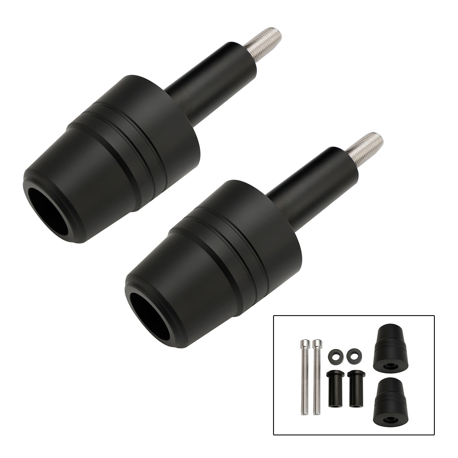 Aluminiumrahmen Crash Slider Schutz Schwarz für Yamaha Mt-07 Fz-07 Tracer 14-23