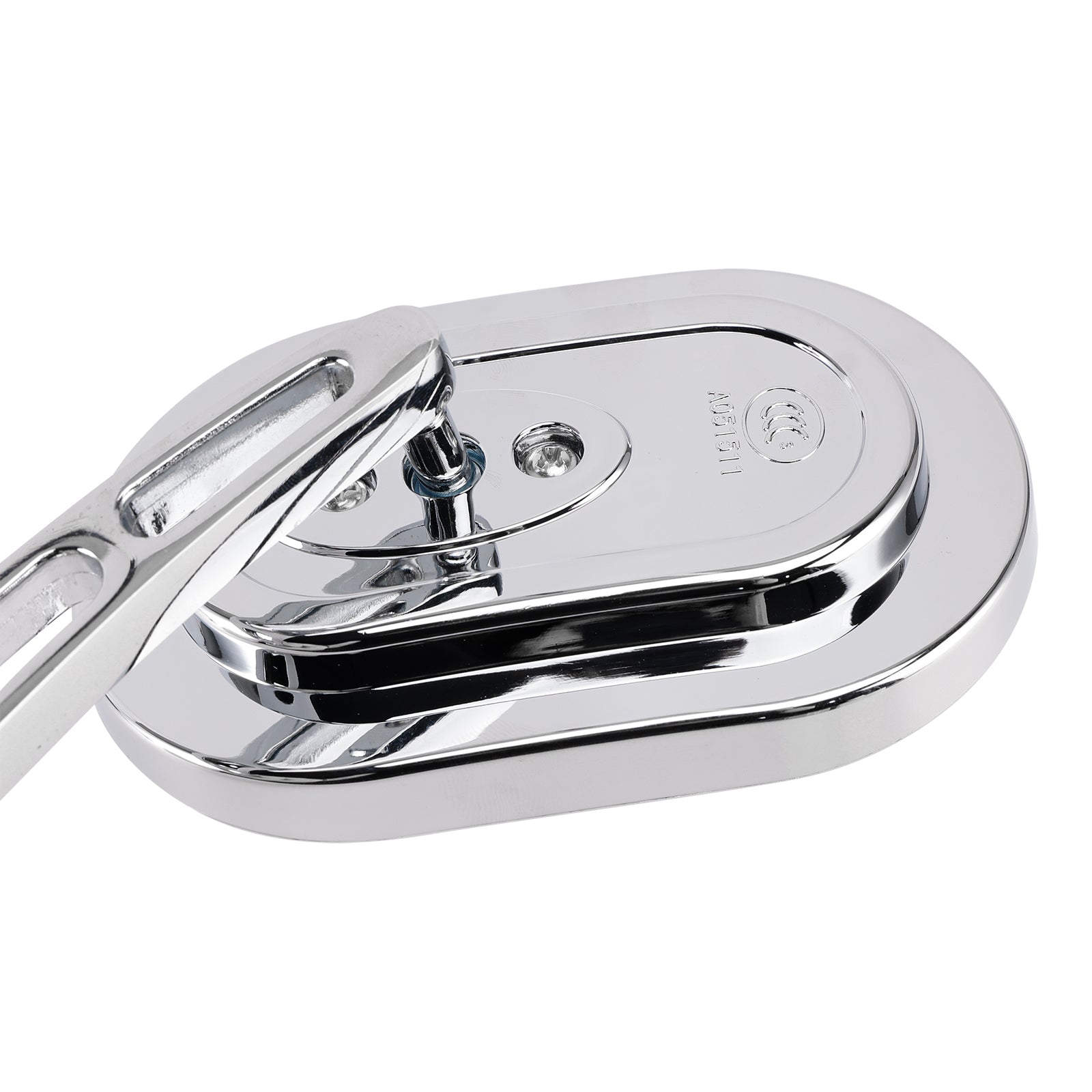 M10 Metric Motorbike Motorcycle Chrome Rearview Mirrors Compatible