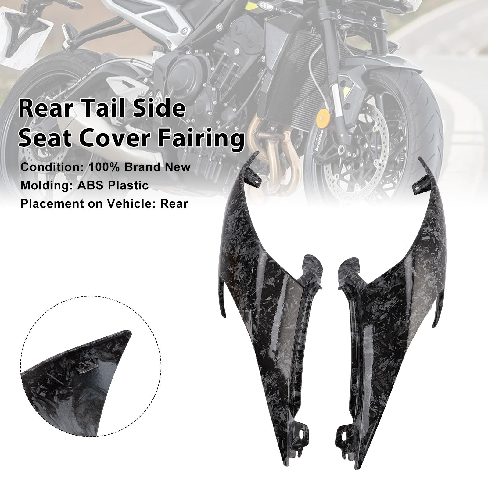 Street Triple 765 R RS 2020-2025 Rear Tail Side Seat Cover Fairing