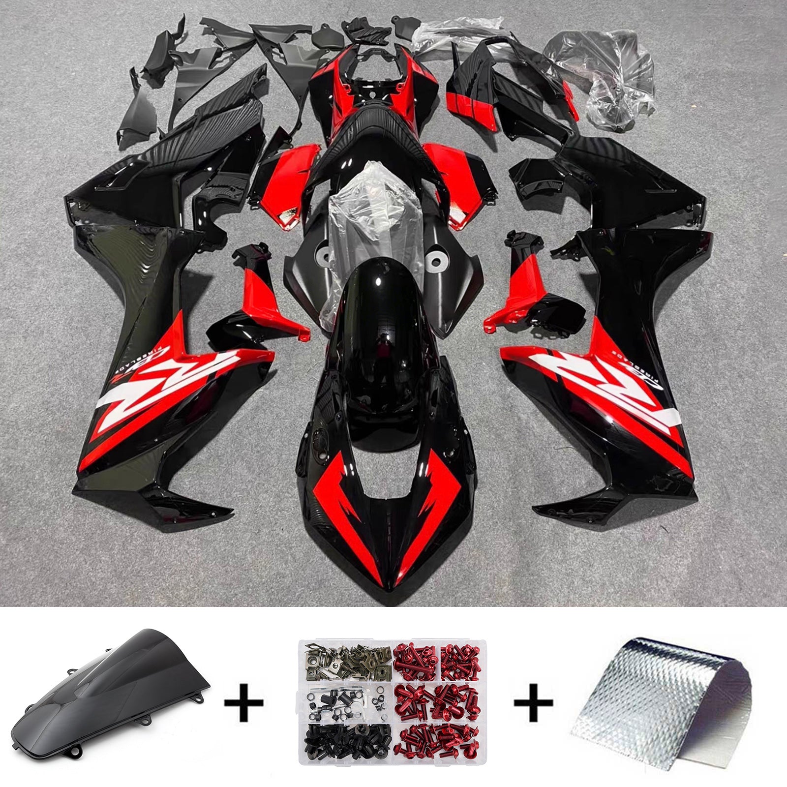 Amotopart 2017-2026 Honda CBR1000RR Red/Black Fairing Kit