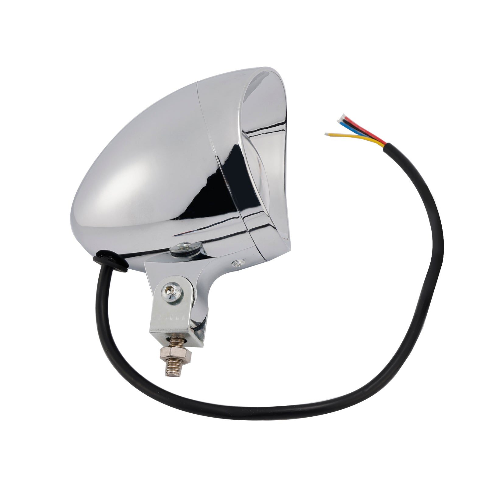 Motorcycle Scooter Motorcycle Spotlight Headlight Fog Beam Chrome #D18