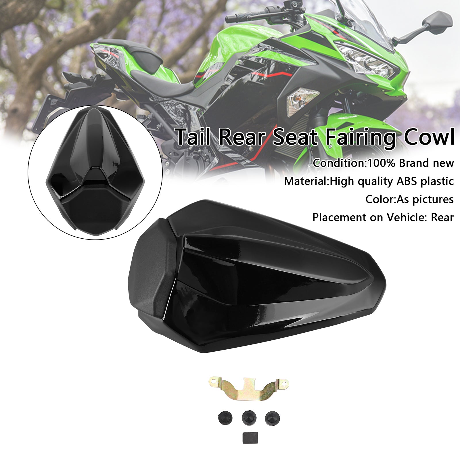 2018-2024 Kawasaki Ninja 400 EX400 RACING TAIL SEAT REAUR CAINDIN