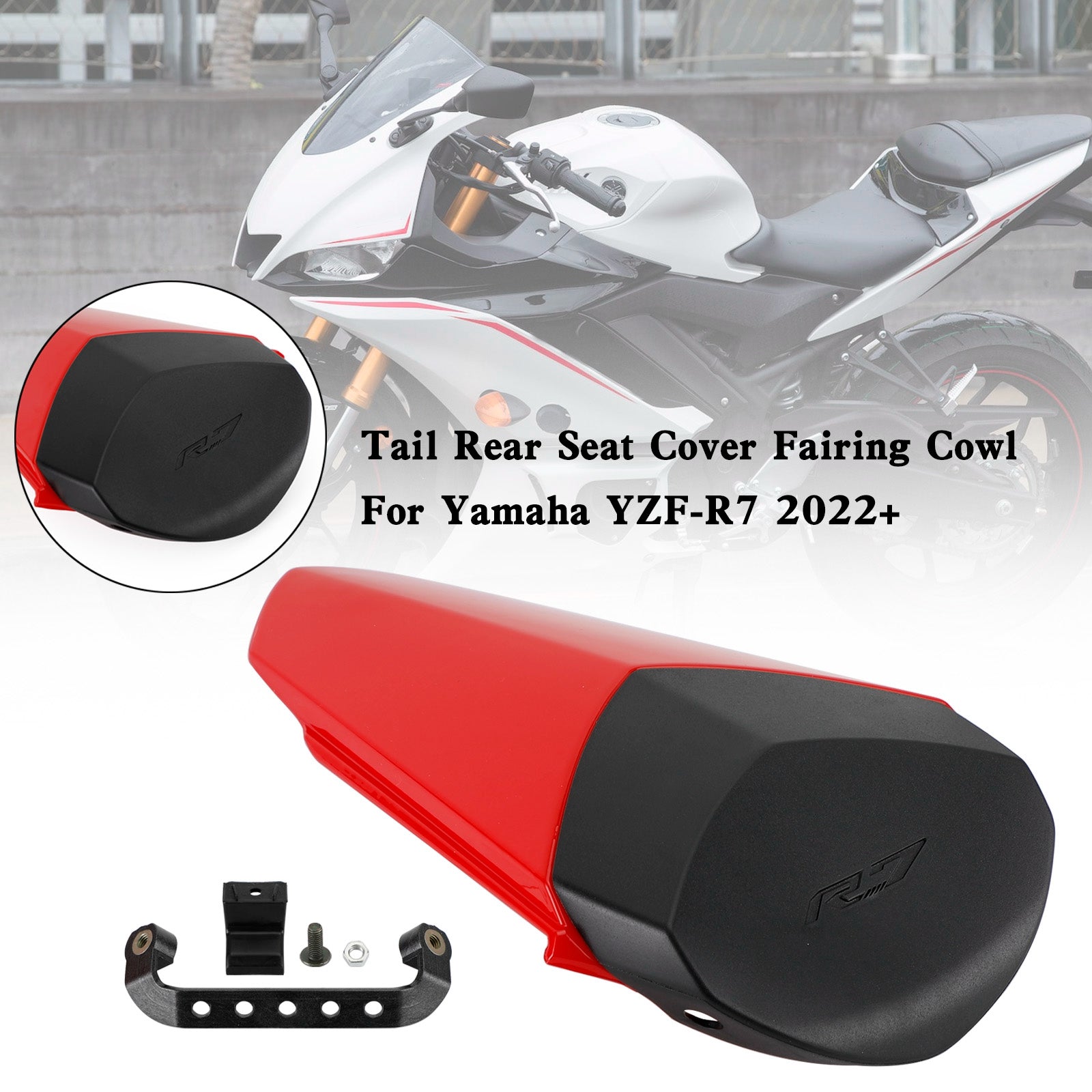 22-25 YAMAHA YZF R7 Tail Rear Seat Cover Fairing Cowl