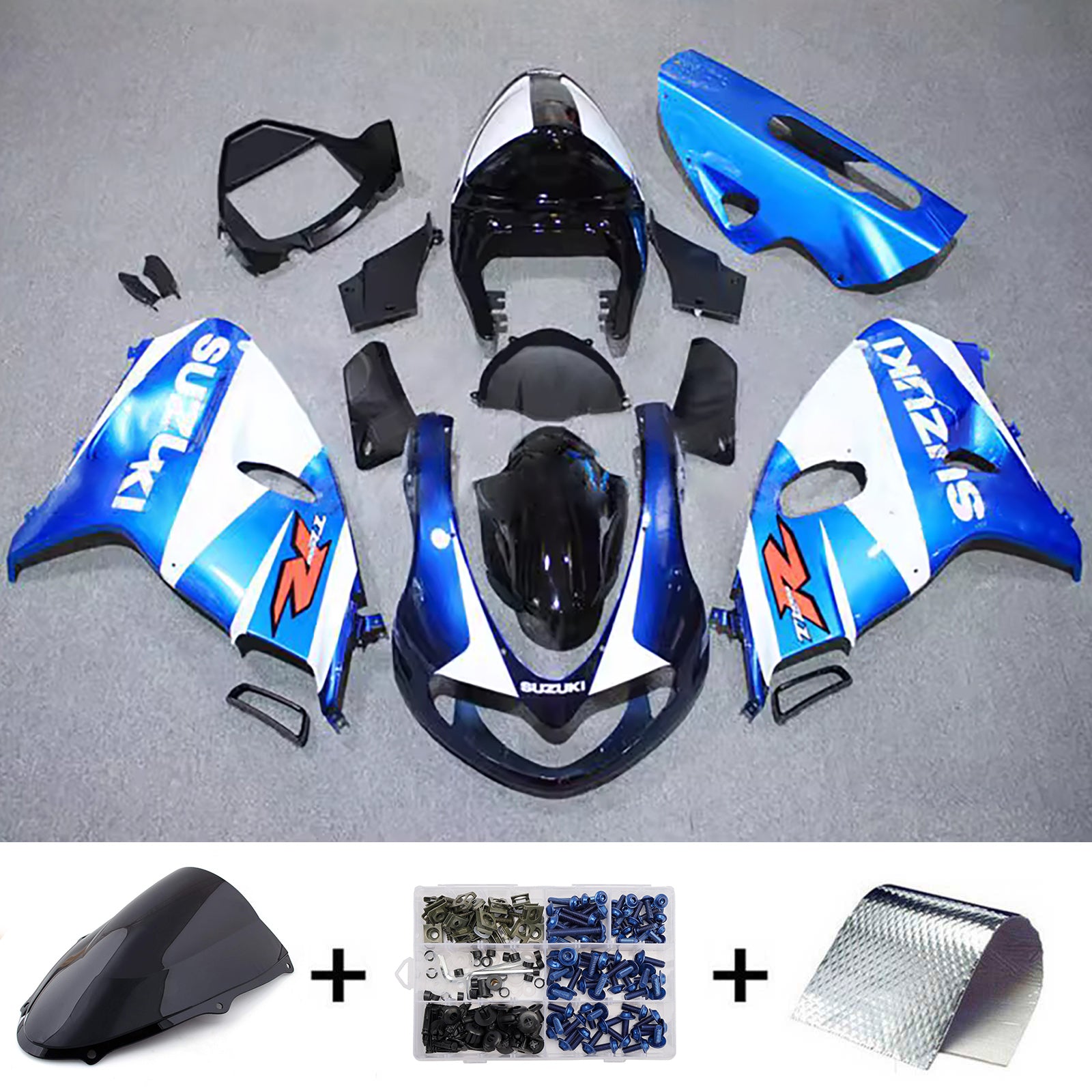 Amotopart 1998-2003 Suzuki TL1000R Blue White Red Fairing Kit