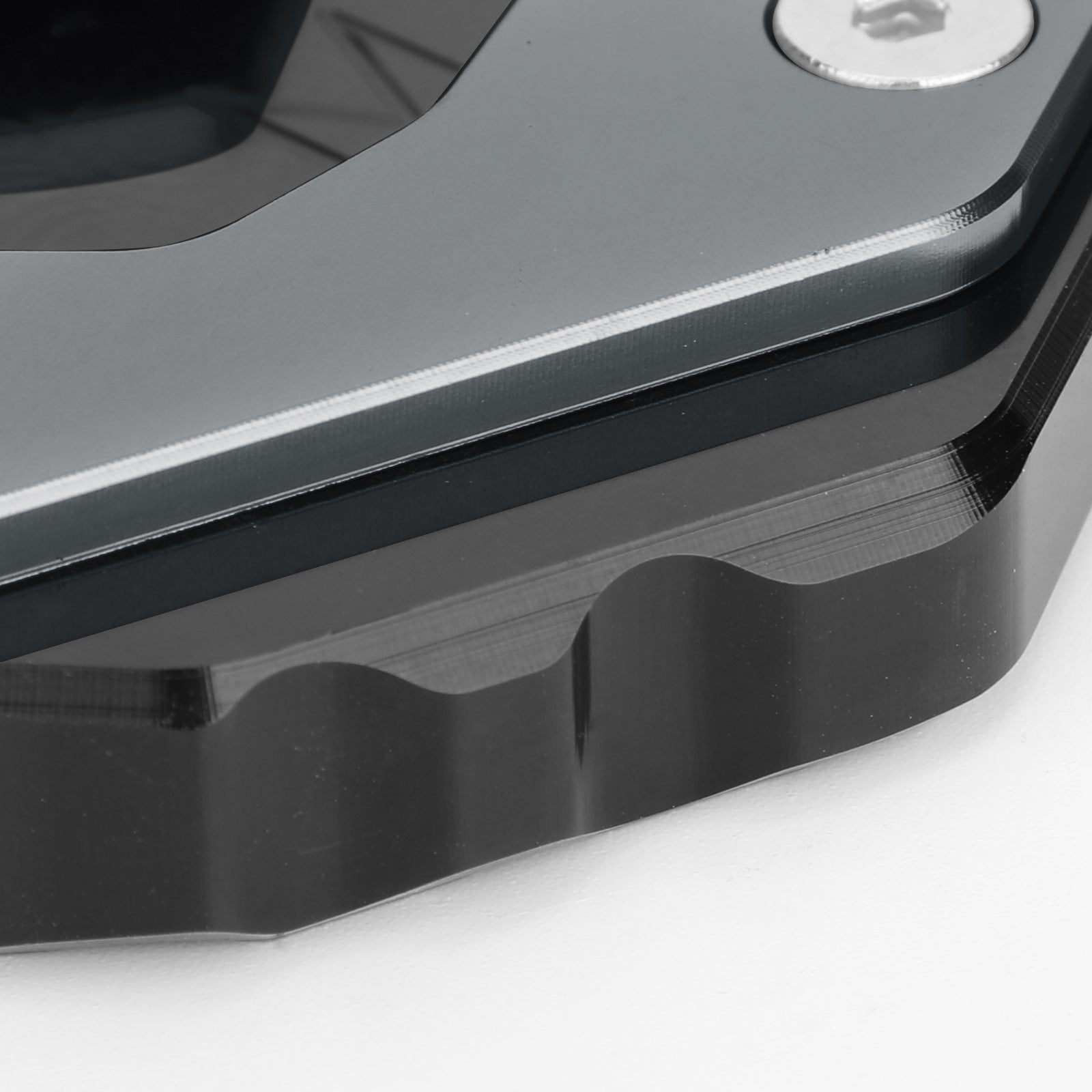 Yamaha MT-07 FZ-07 Side Stand Extension Standstand Standstand vergrotingsplaat Titanium