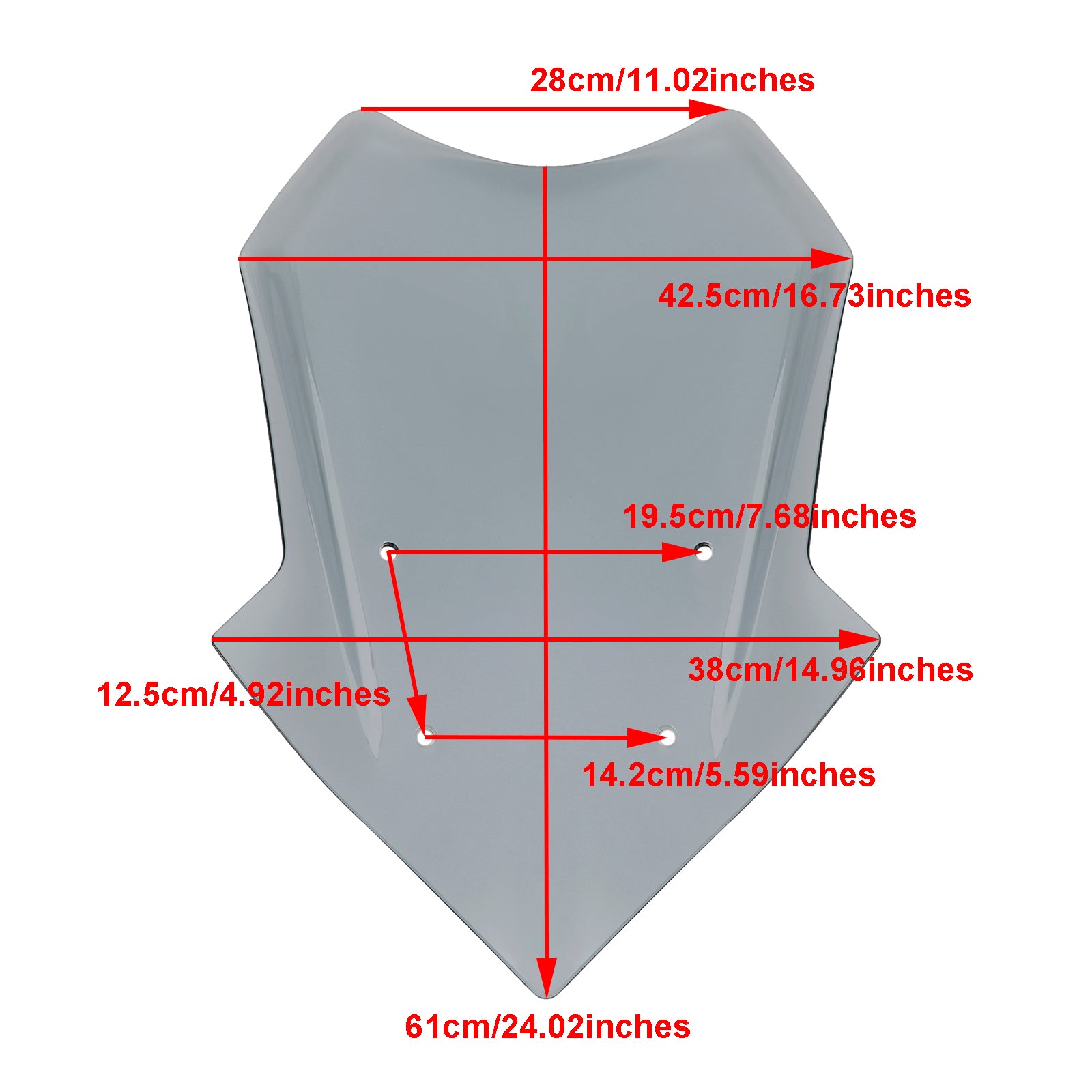 Parabrisas apto para Yamaha Tracer 900/GT 2018-2020 Tracer 9/GT 2021-23
