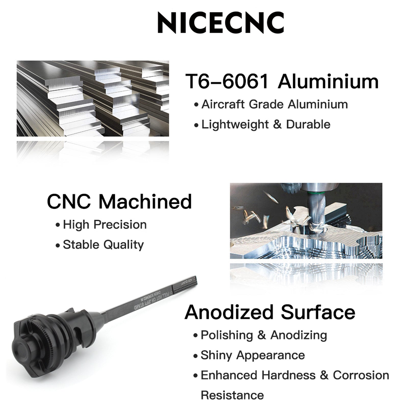 Harley Oil Dipstick Tank Cap Plug til Softail Breakout Standard Heritage Classic