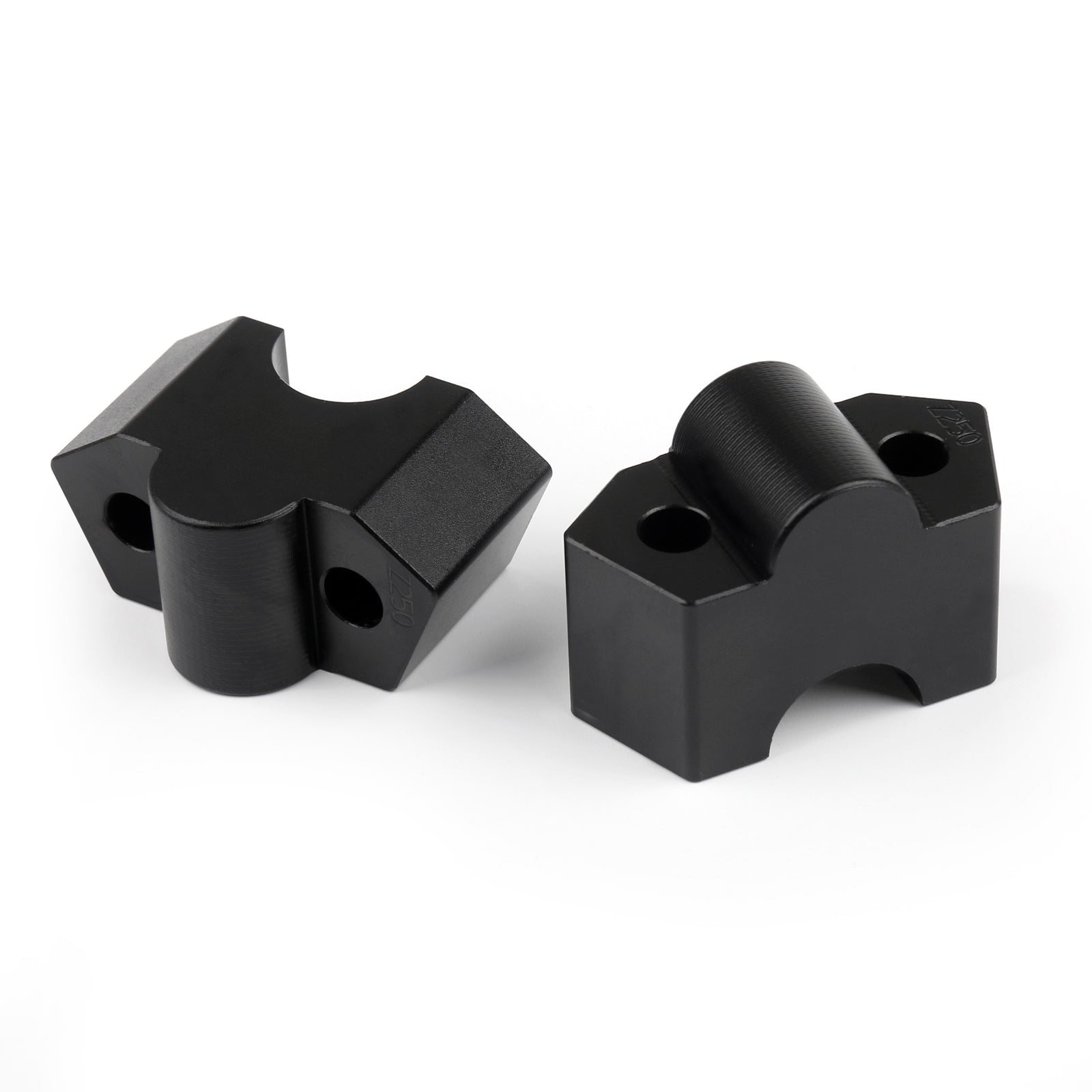 Kawasaki Z250 BLK Aluminum 7/8" 22mm Motorcycle HandleBar Riser Mount Clamps