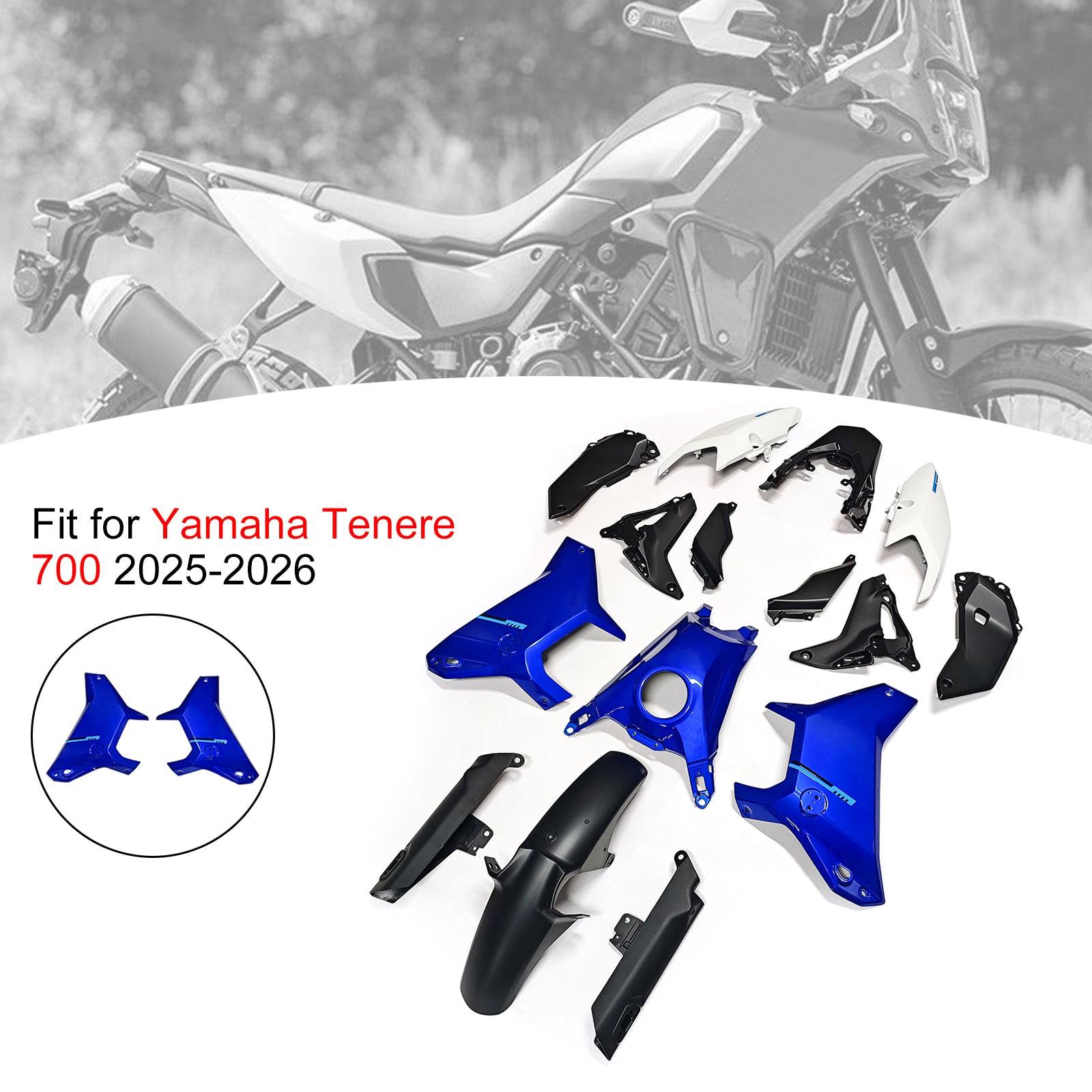 Amotopart 2025-2026 Yamaha Tenere 700 T700S Fairing Kit Collection