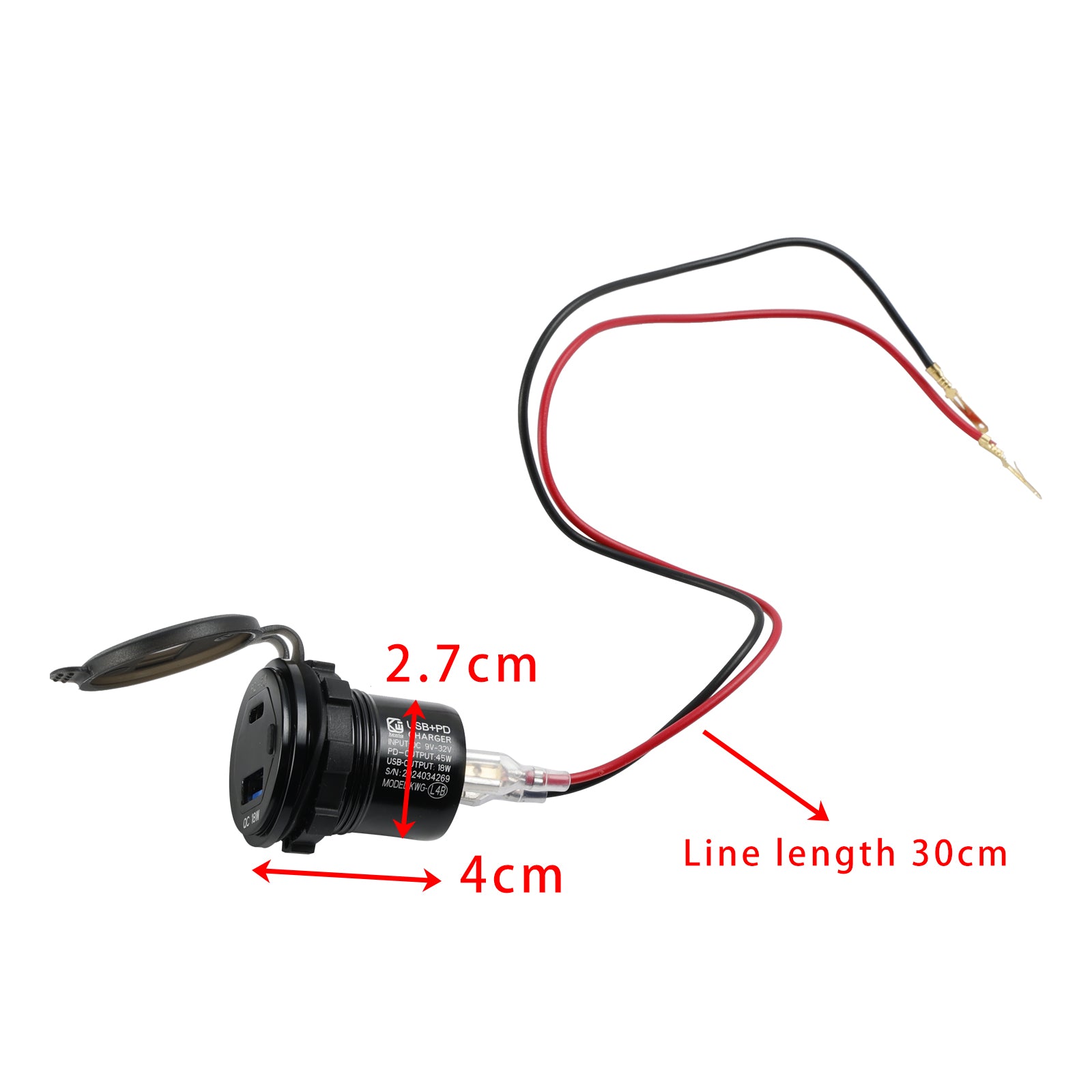 23-24 YAMAHA PG-1 12V CARGER DE SOCKENT USB+C TIPO RÁPIDO