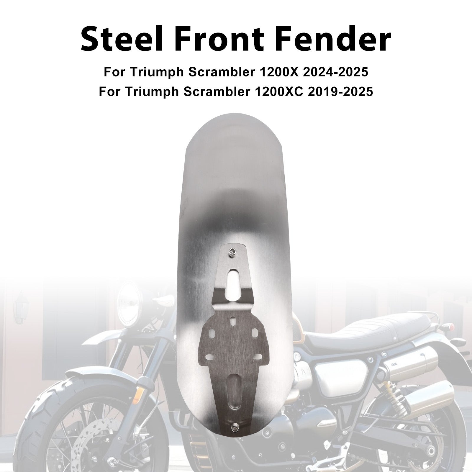 2019-2025 Scrambler 1200X 1200XC 1200XE Steel Front Fender Mudguard